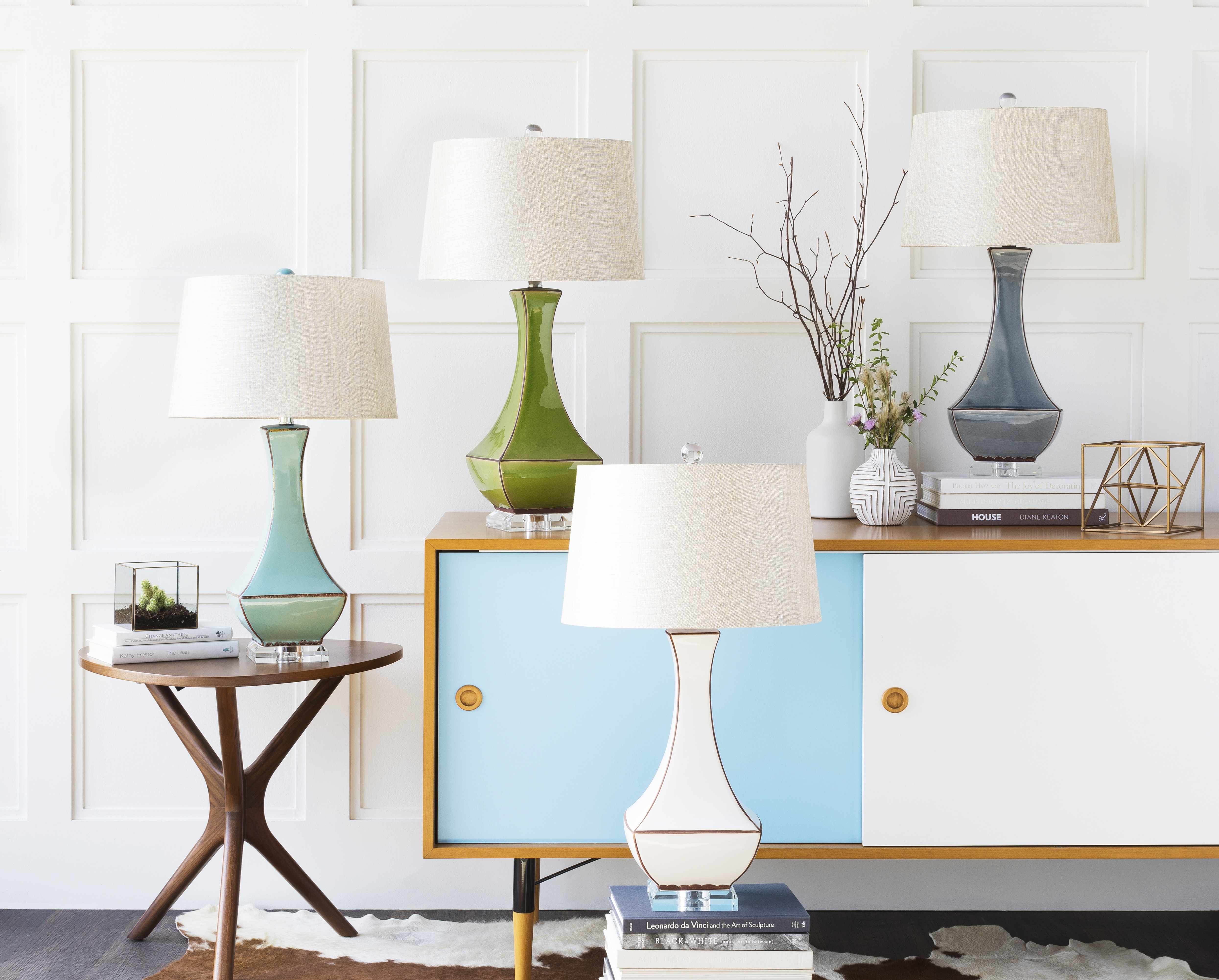 Tuka Tan Ceramic Table Lamp - Clearance - Image 12