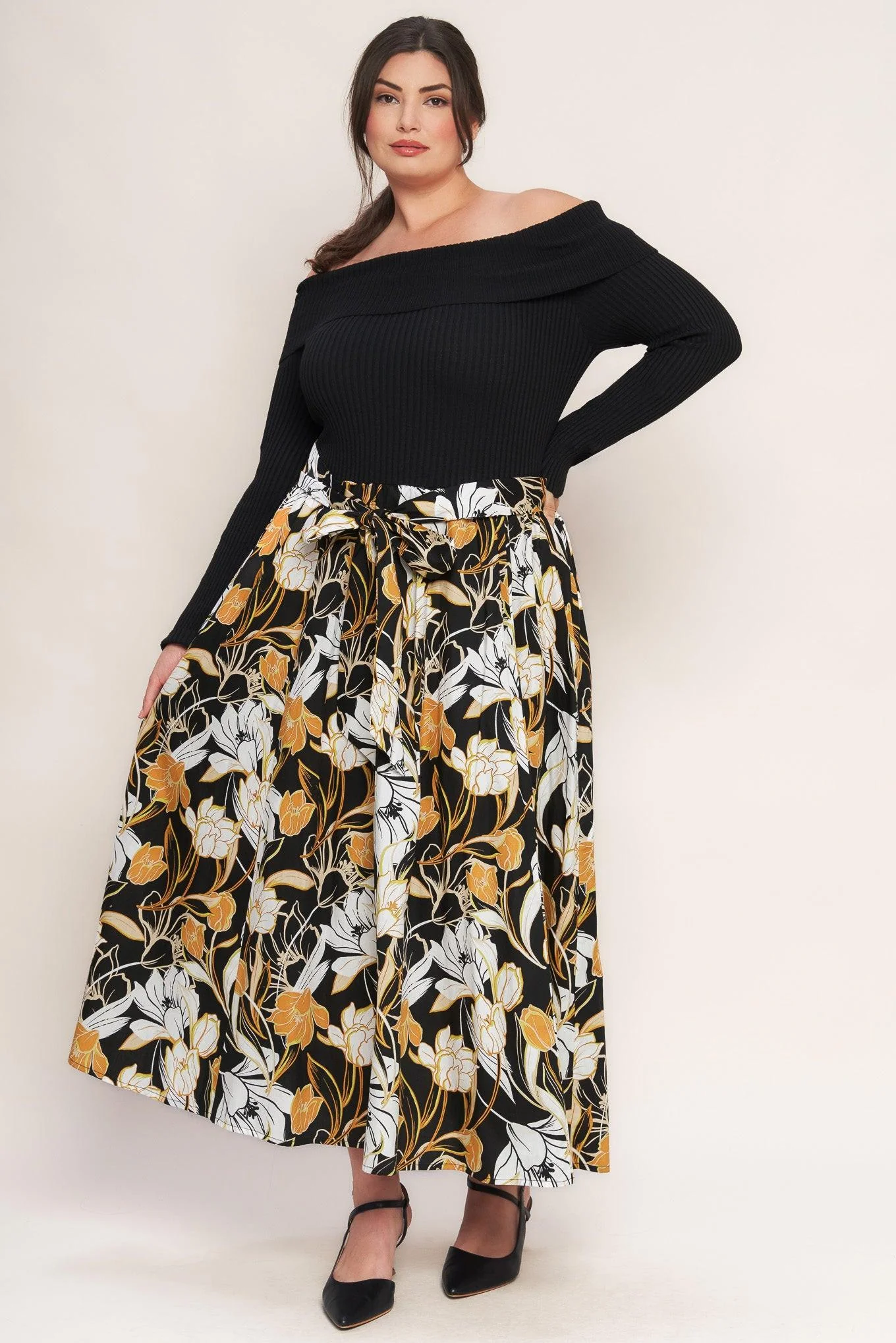 Twist on Timeless Woven Midi Dress - Image 7