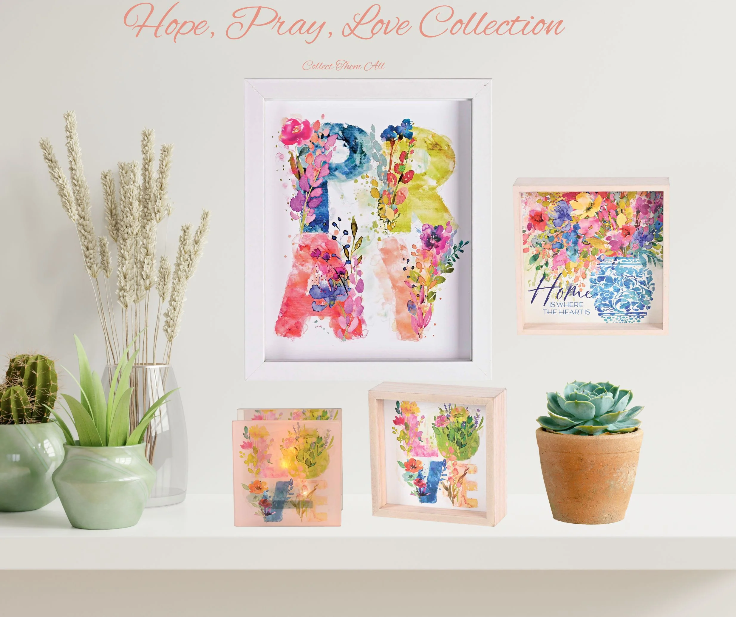 Two-Sided Art Home Is Where The Heart Is Dicksons Neutral Home Decor Multiple - Image 5