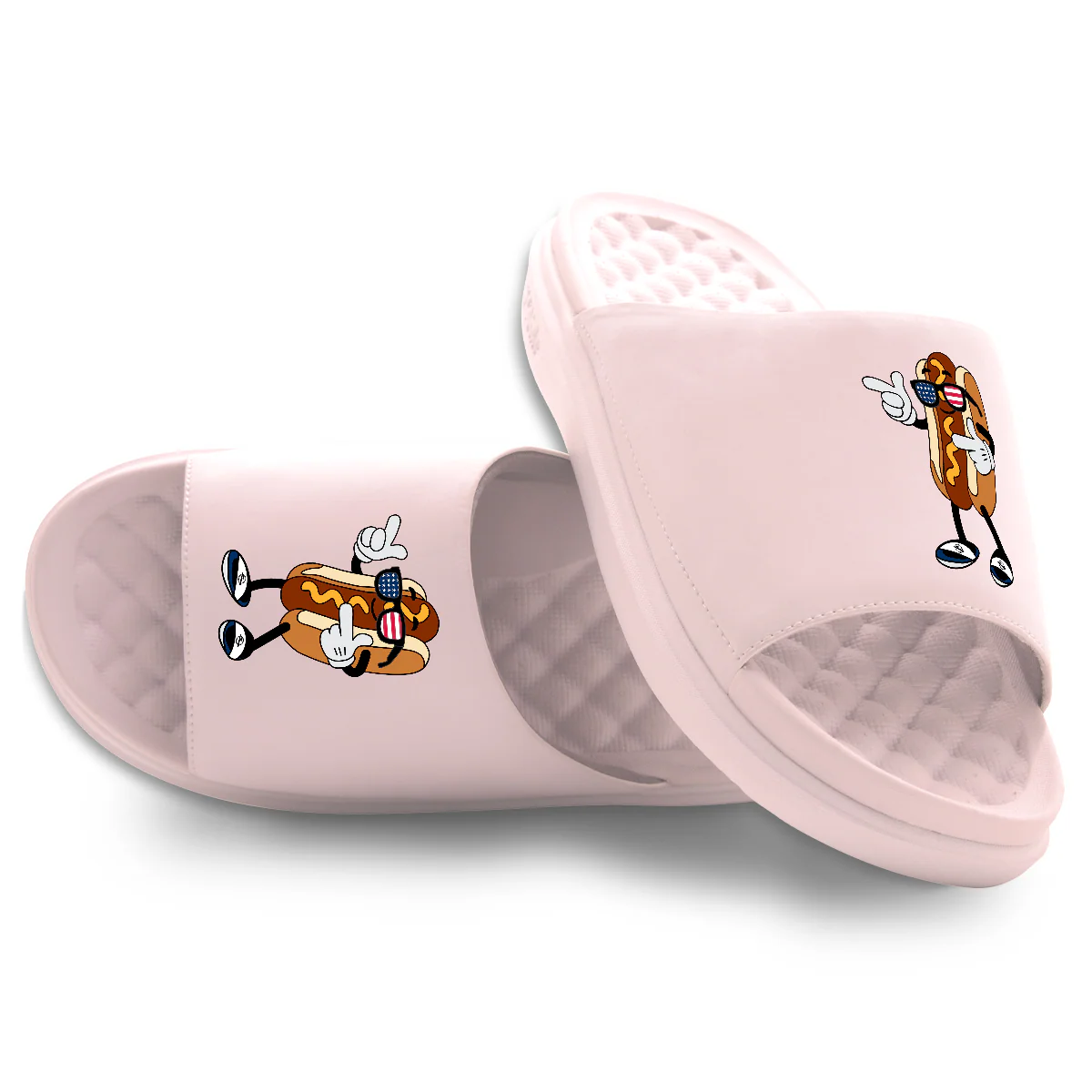 USA Hot Dog Motive Slide Sandals - Image 7