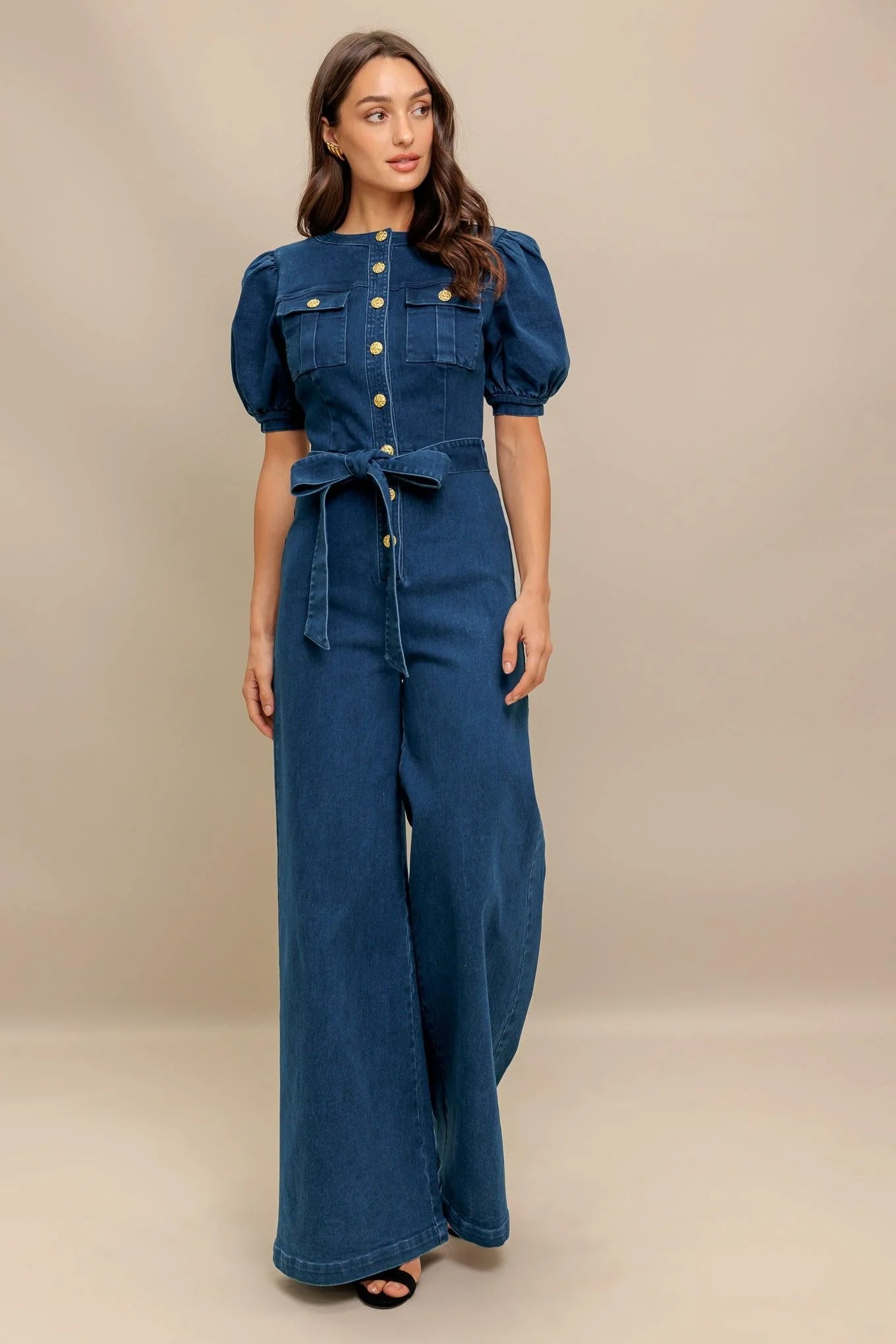 Utility Queen Denim Jumpsuit - Image 3