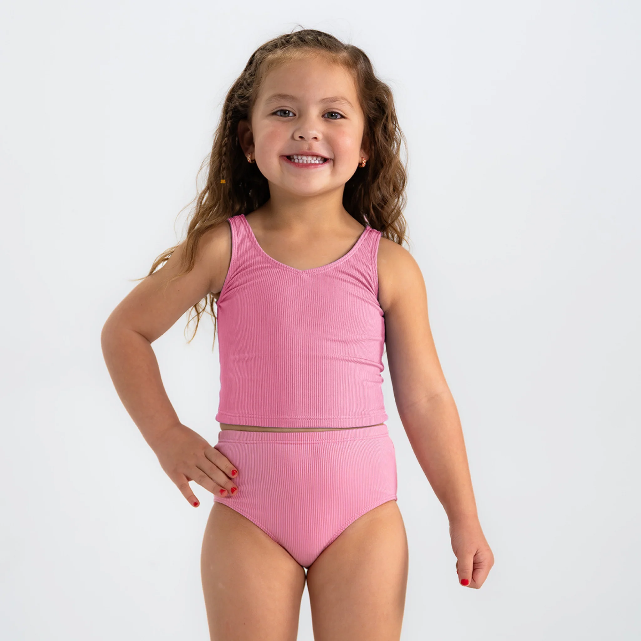 V Neck Tankini Top (Girls) - Image 2