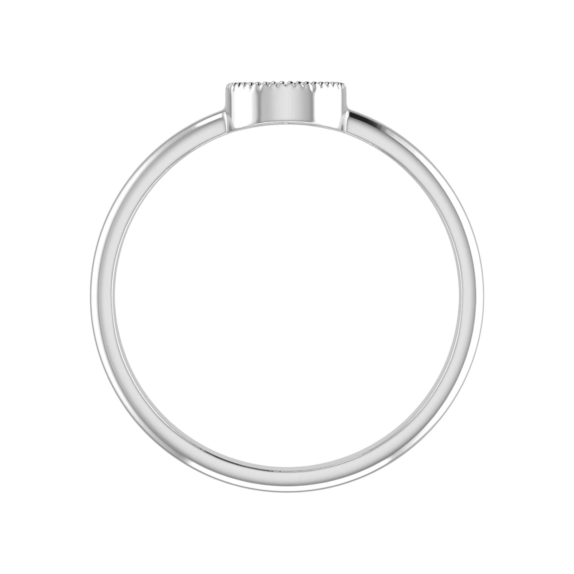 V3 Jewelry V3 Jewelry Natural White Diamond Sterling Silver Pear Ring - Image 3