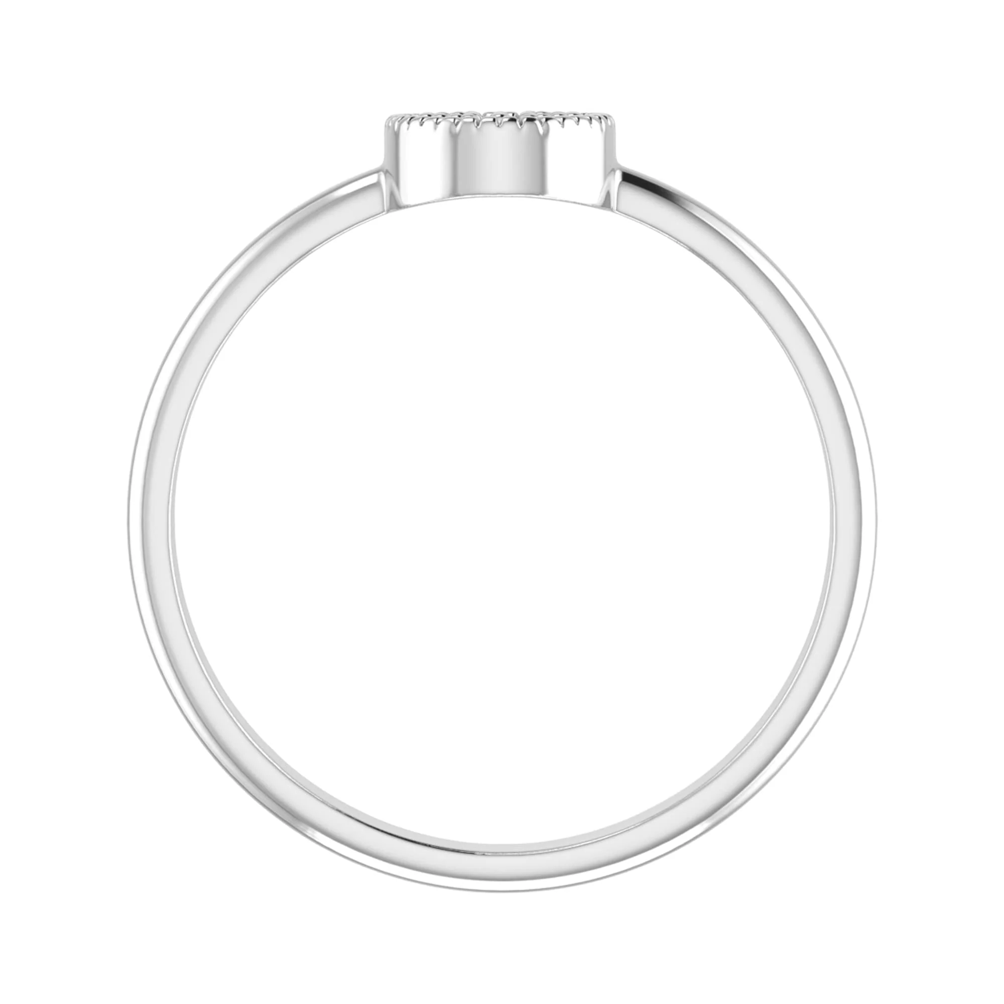 V3 Jewelry V3 Jewelry Sterling Silver Natural Blue Diamond Oval Ring - Image 6