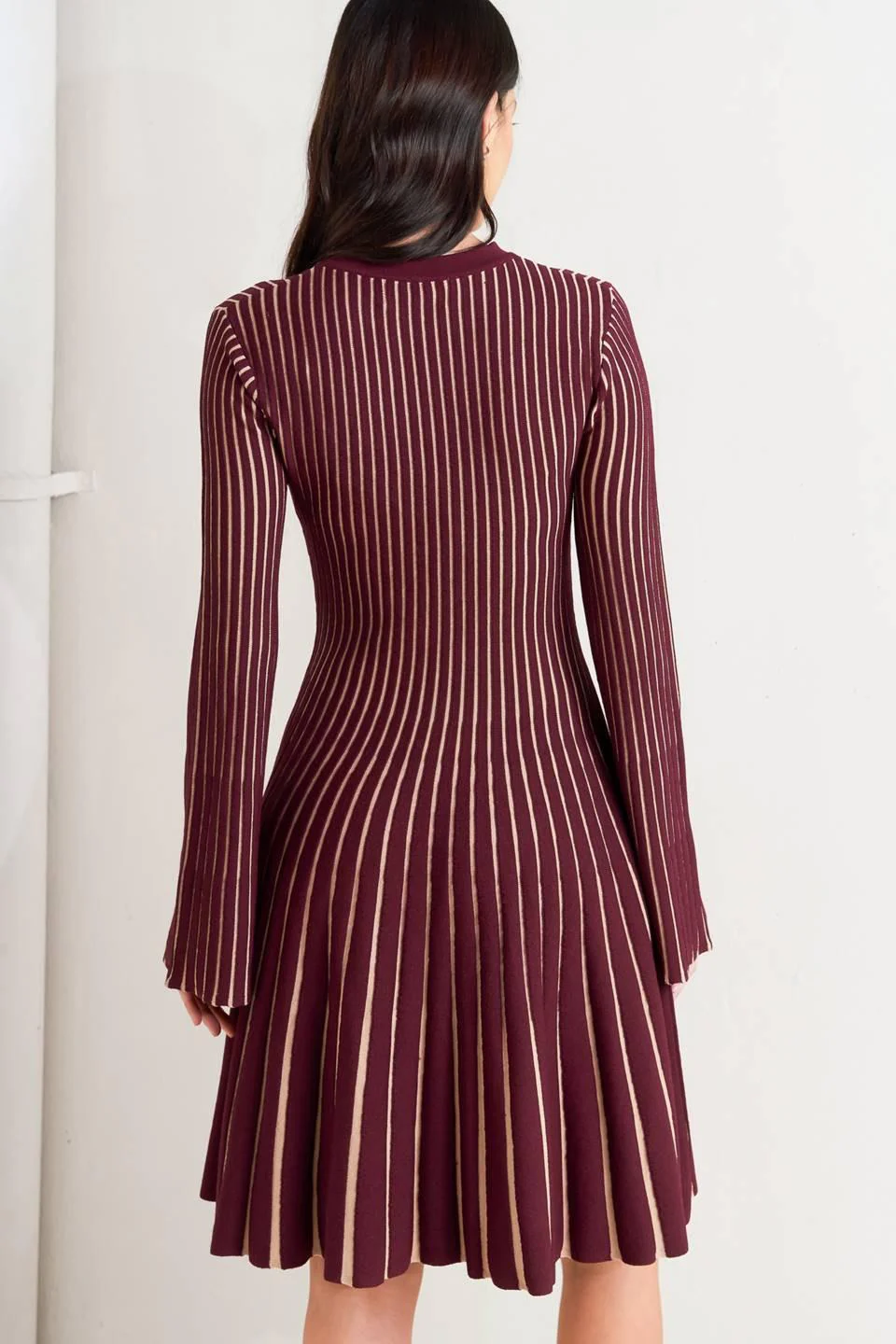 Vertical Grace Sweater Mini Dress - Image 2
