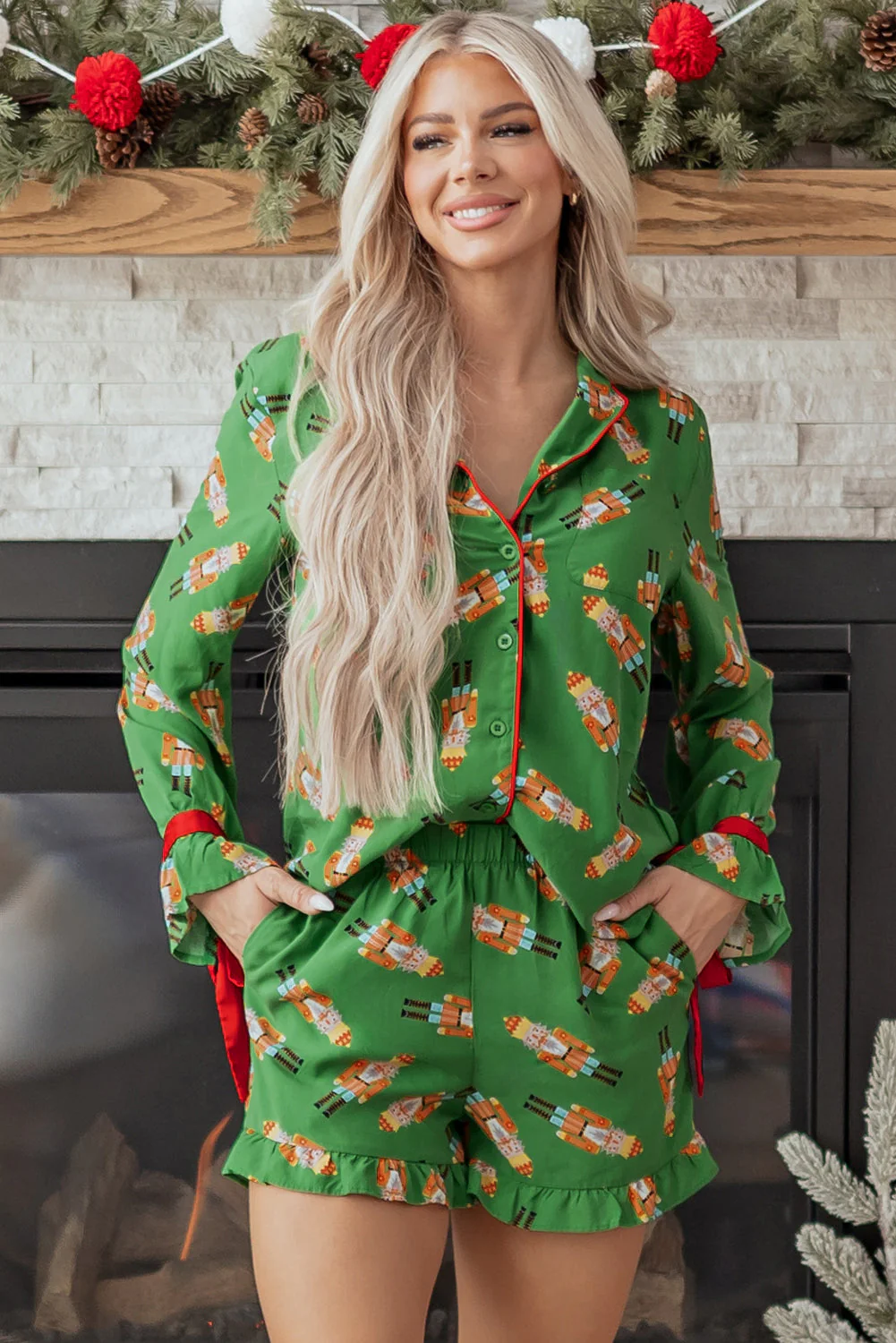 Threaded Pear Vivisha Silky 2pcs Pajama Set - Image 4
