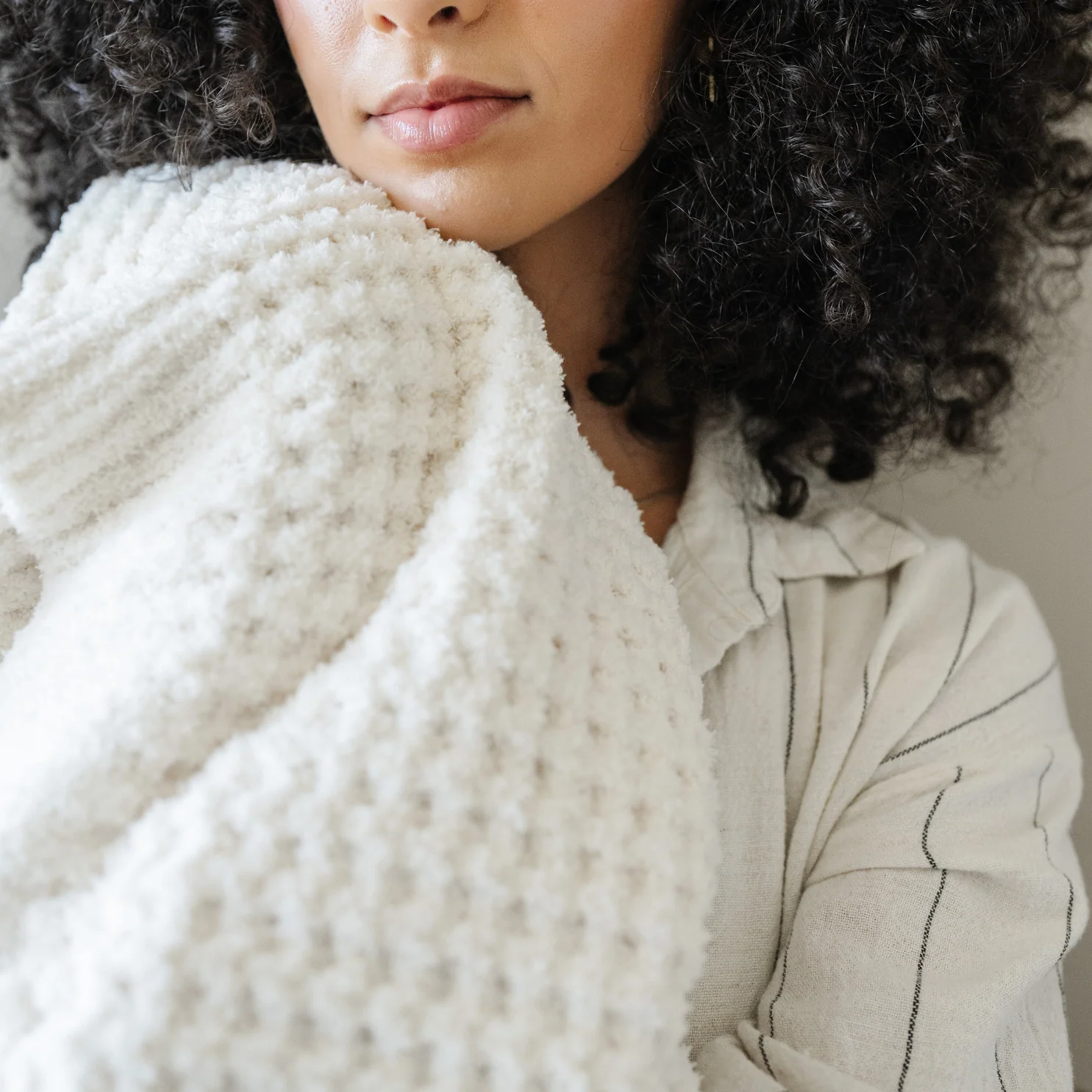 WAFFLE KNIT THROW BLANKETS - Image 26