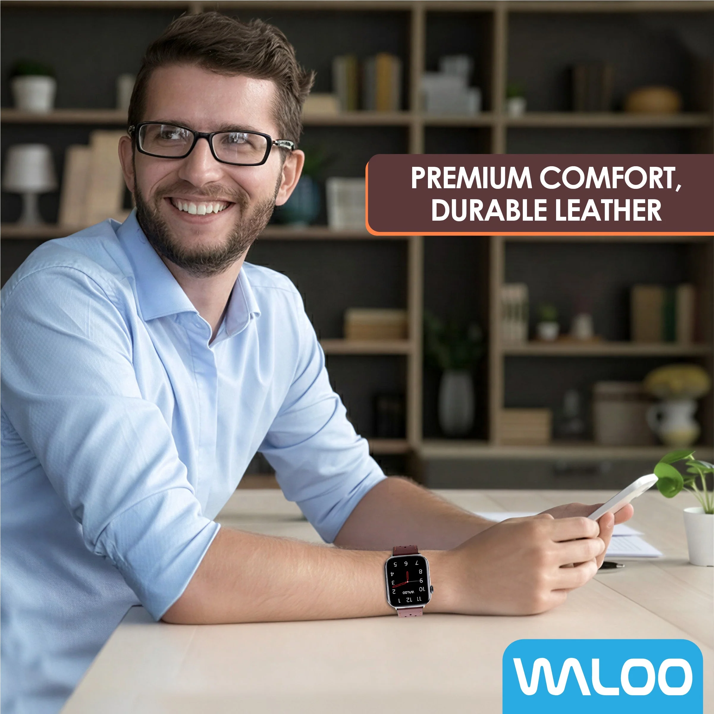 Waloo Breathable Leather Band For Apple Watch - Image 16