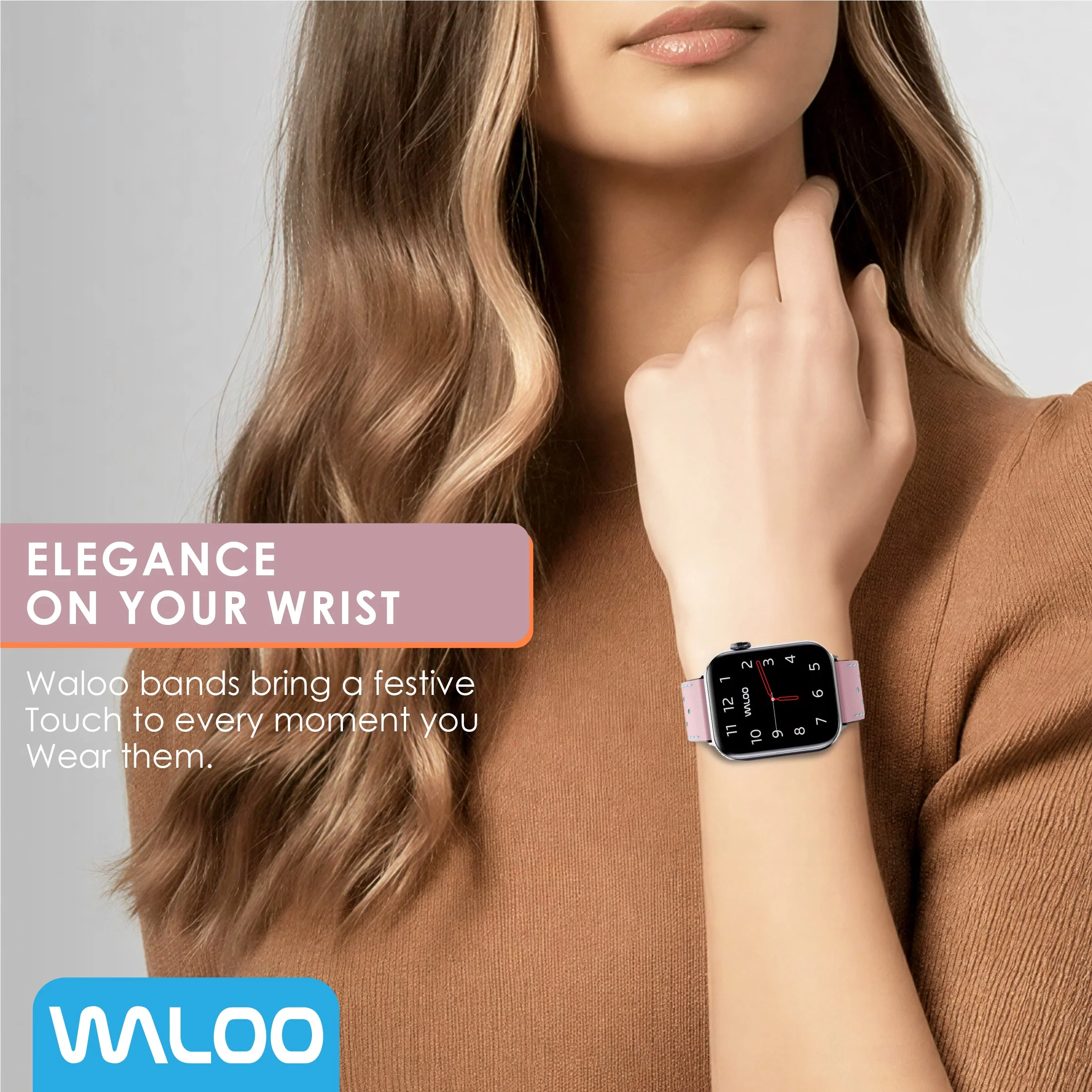 Waloo Breathable Leather Band For Apple Watch - Image 46