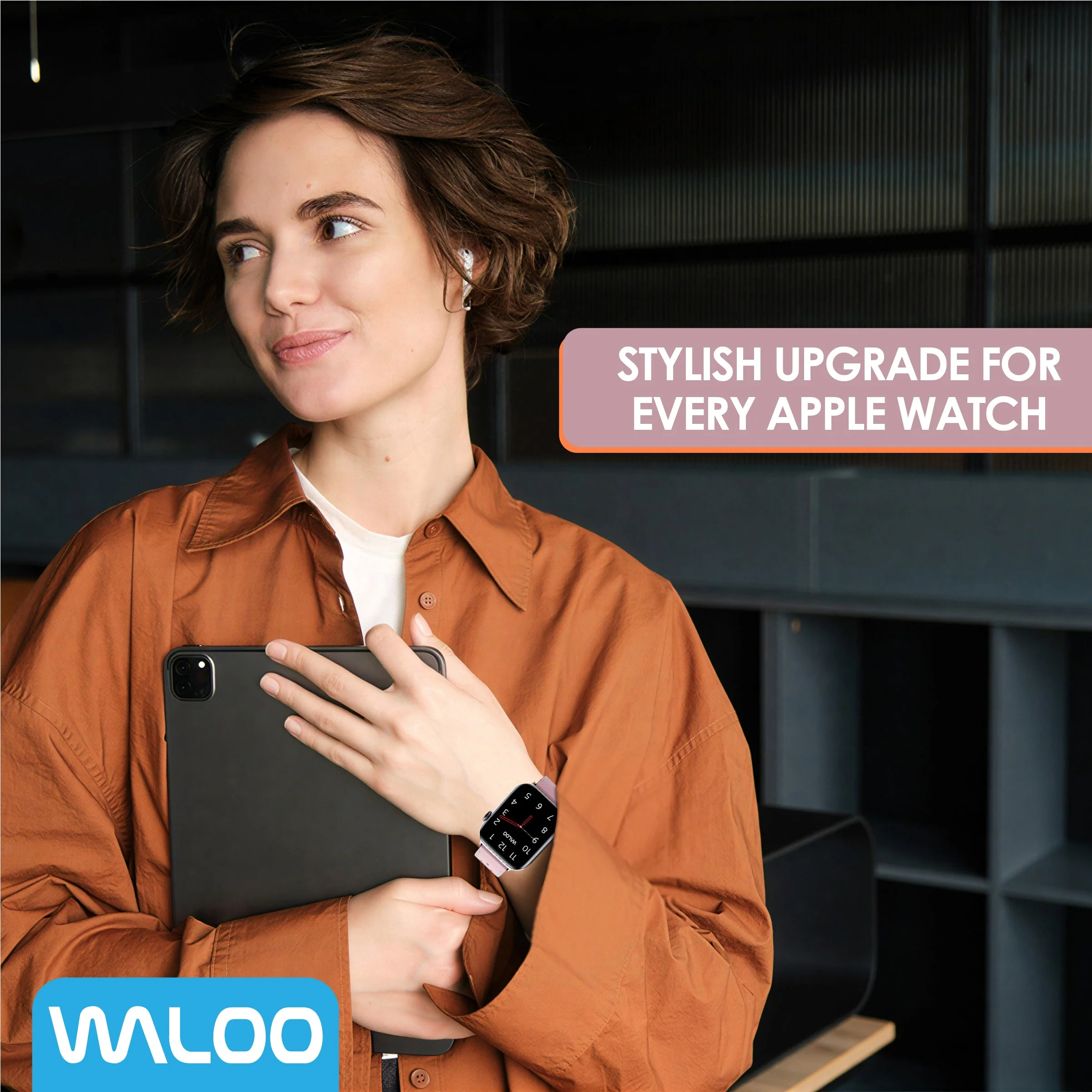 Waloo Breathable Leather Band For Apple Watch - Image 49