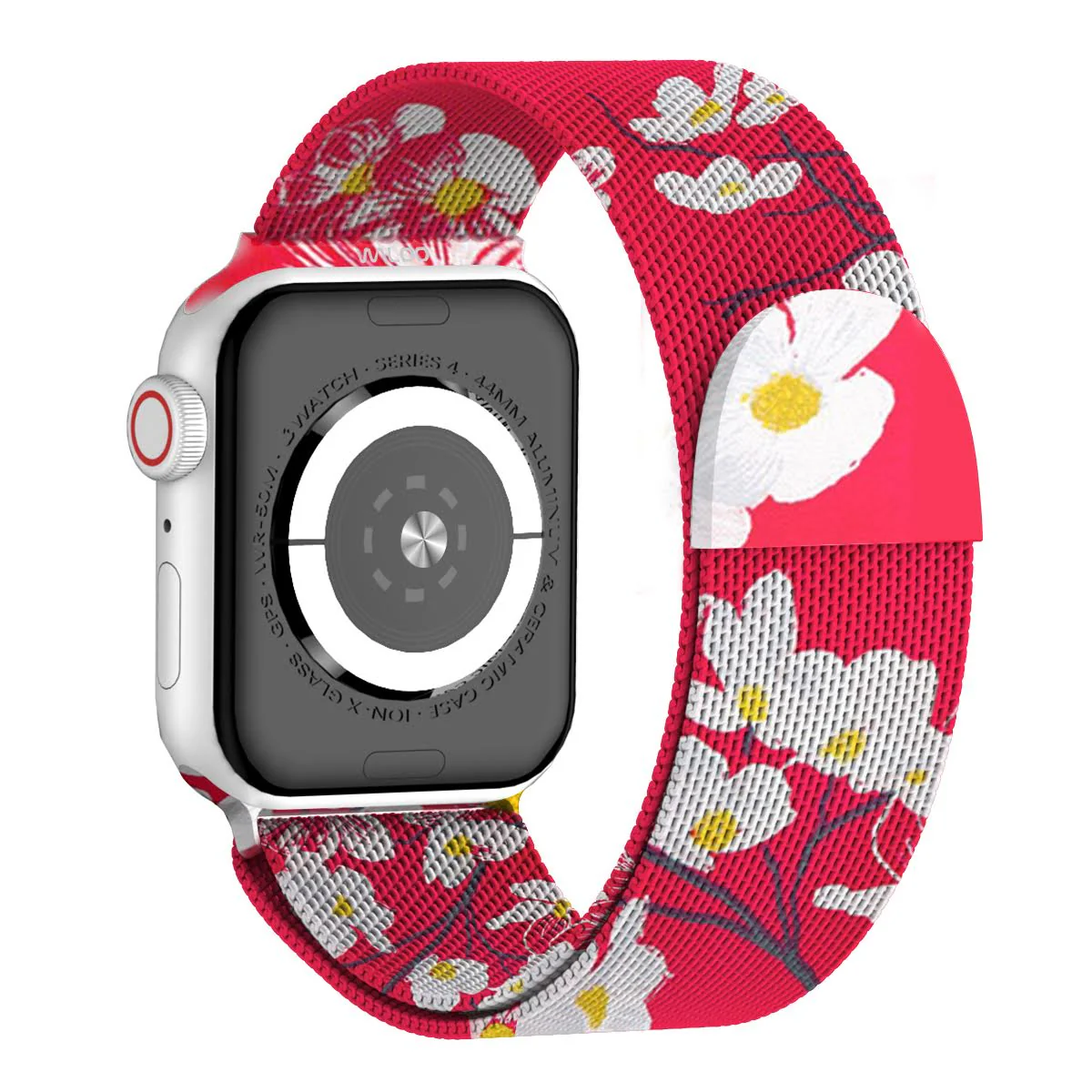 Waloo Floral Printed Magnetic Mesh Band For Apple Watch - Image 4