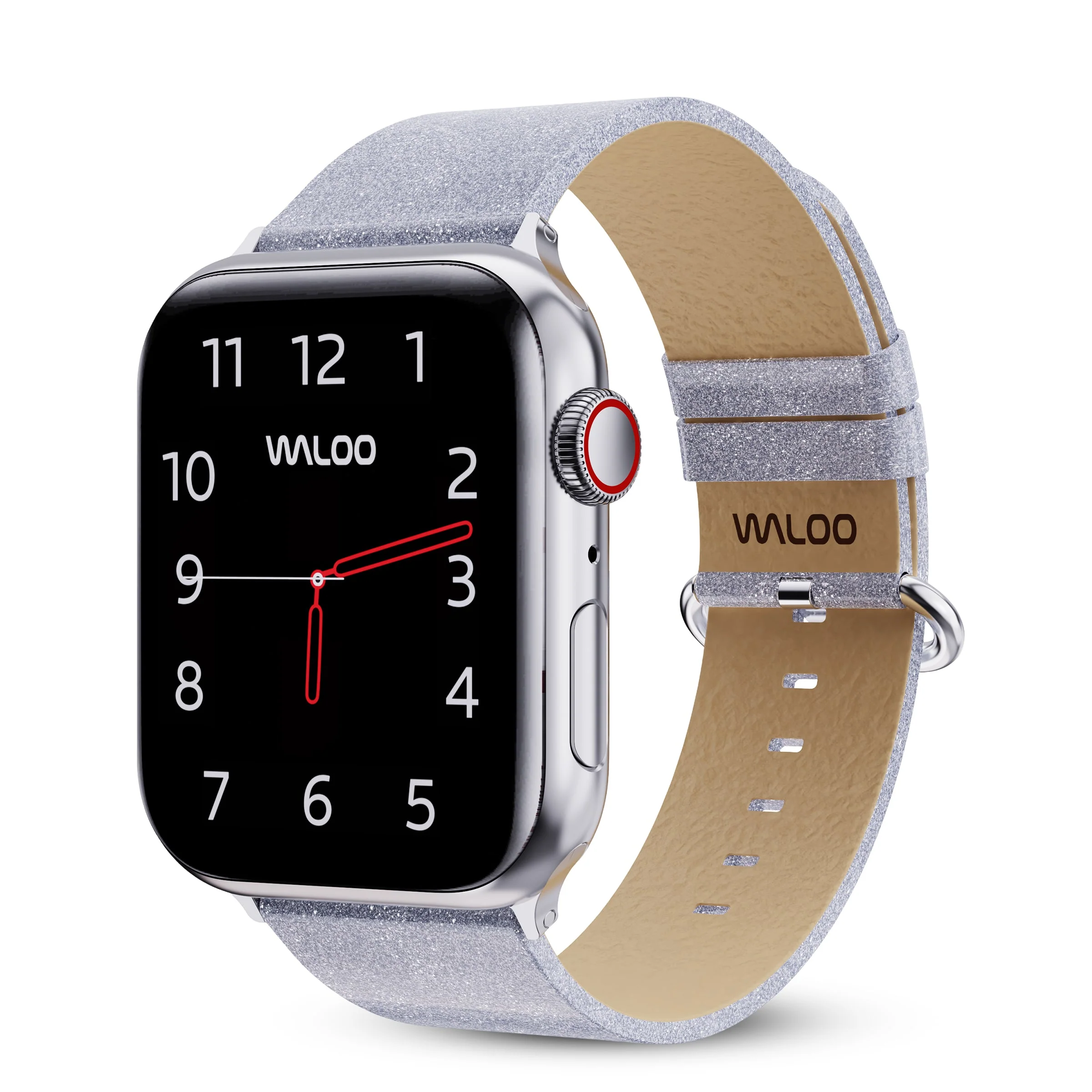 Waloo Shiny Brilliance Leather Band For Apple Watch - Image 19