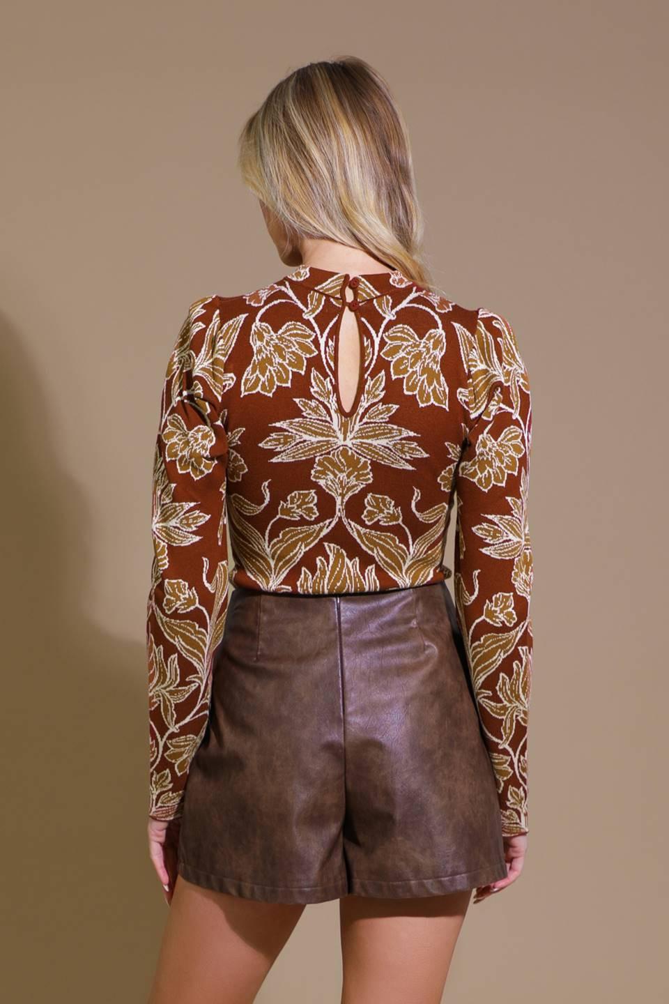 Warm Afternoons Jacquard Sweater Top - Image 2