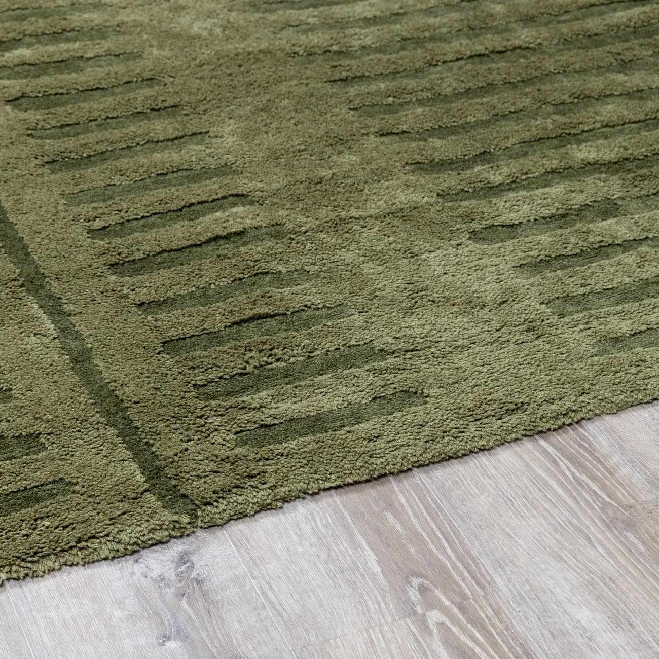 Washable Wool Rug - Green - Clearance - Image 14