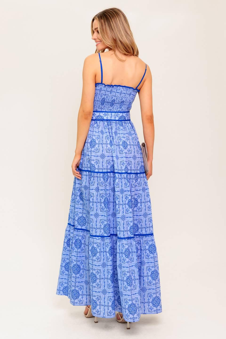 Waves and Whimsy Woven Maxi Dress - Image 7