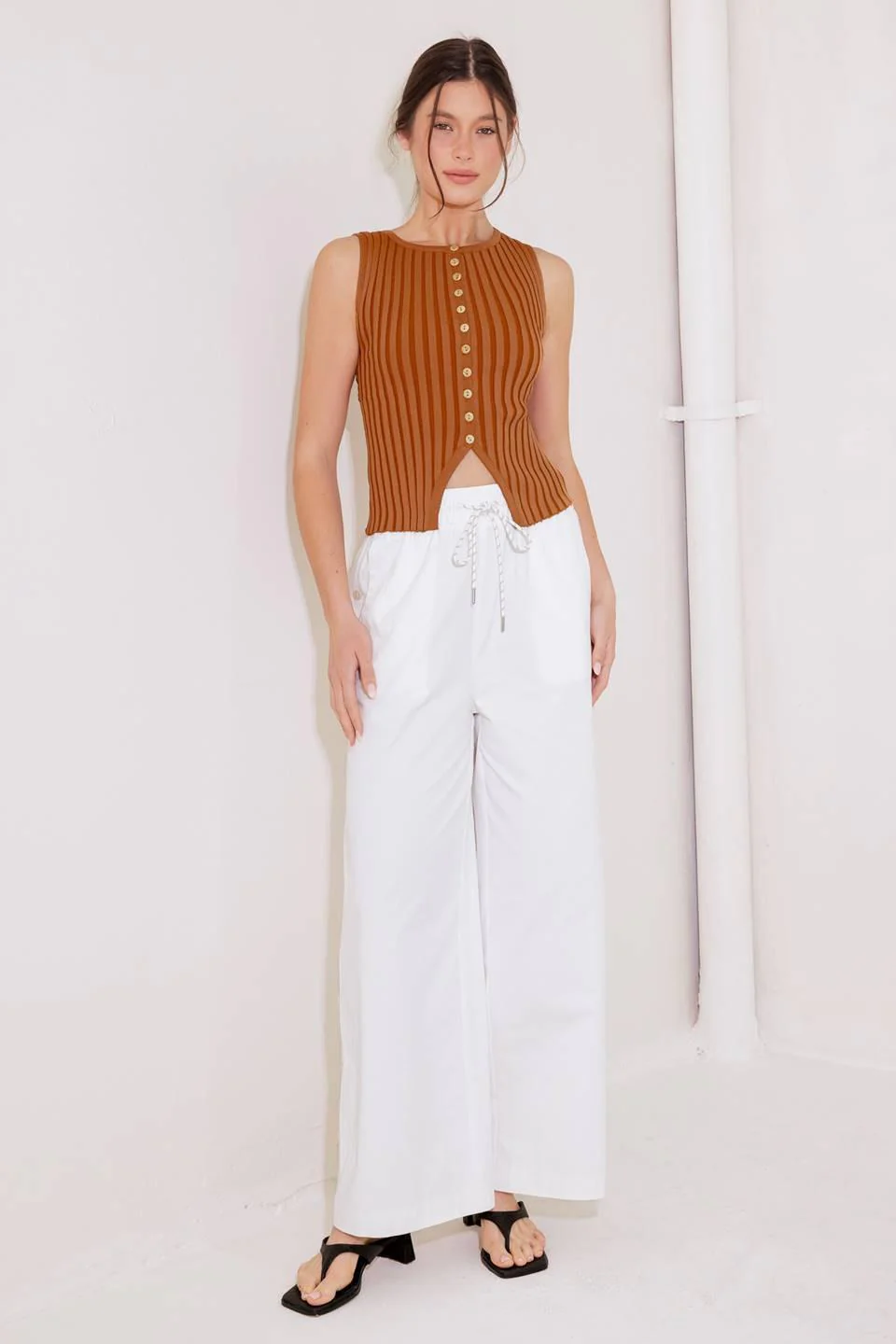When on Door Opens Sweater Knit Top - Image 5