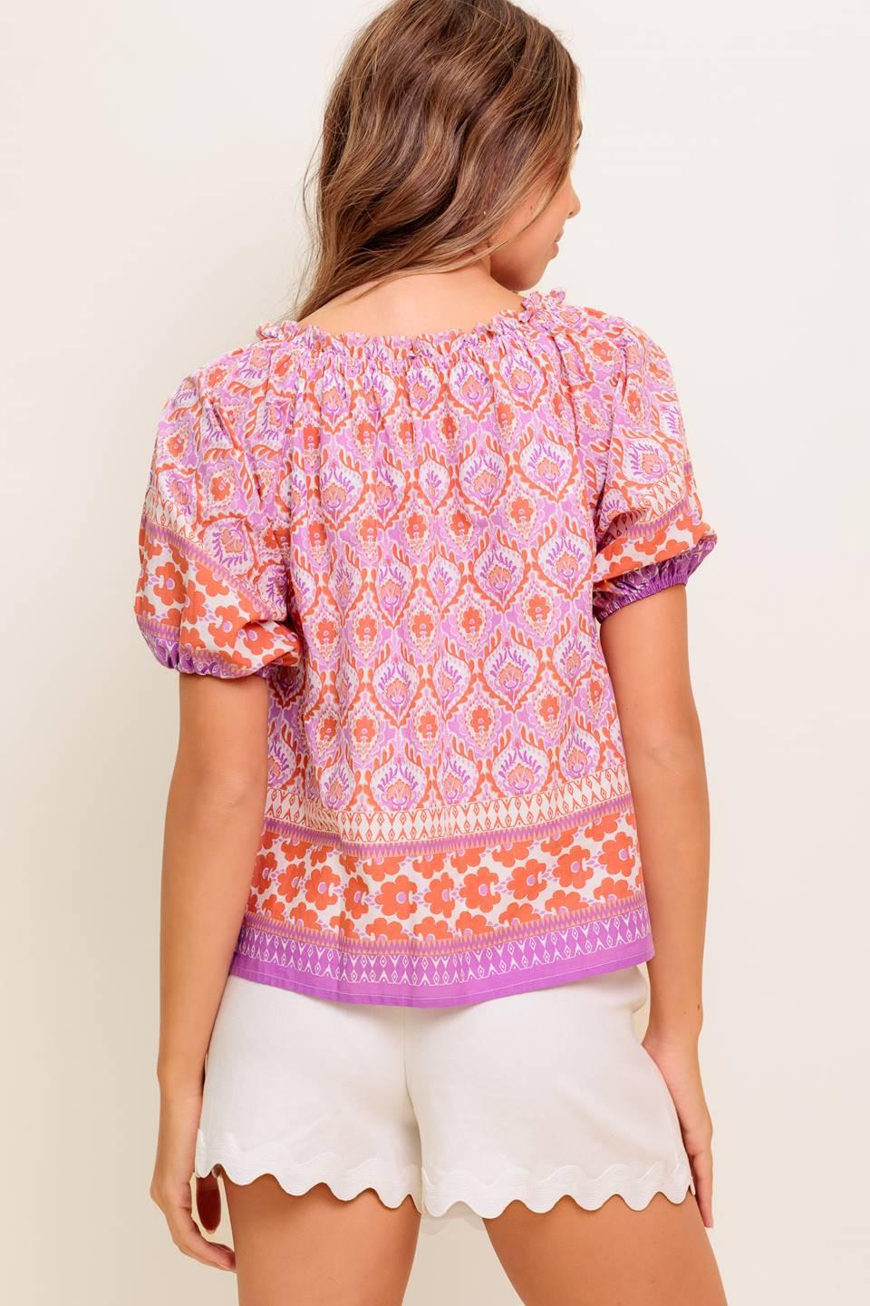 Whispering Lavender Woven Top - Image 3