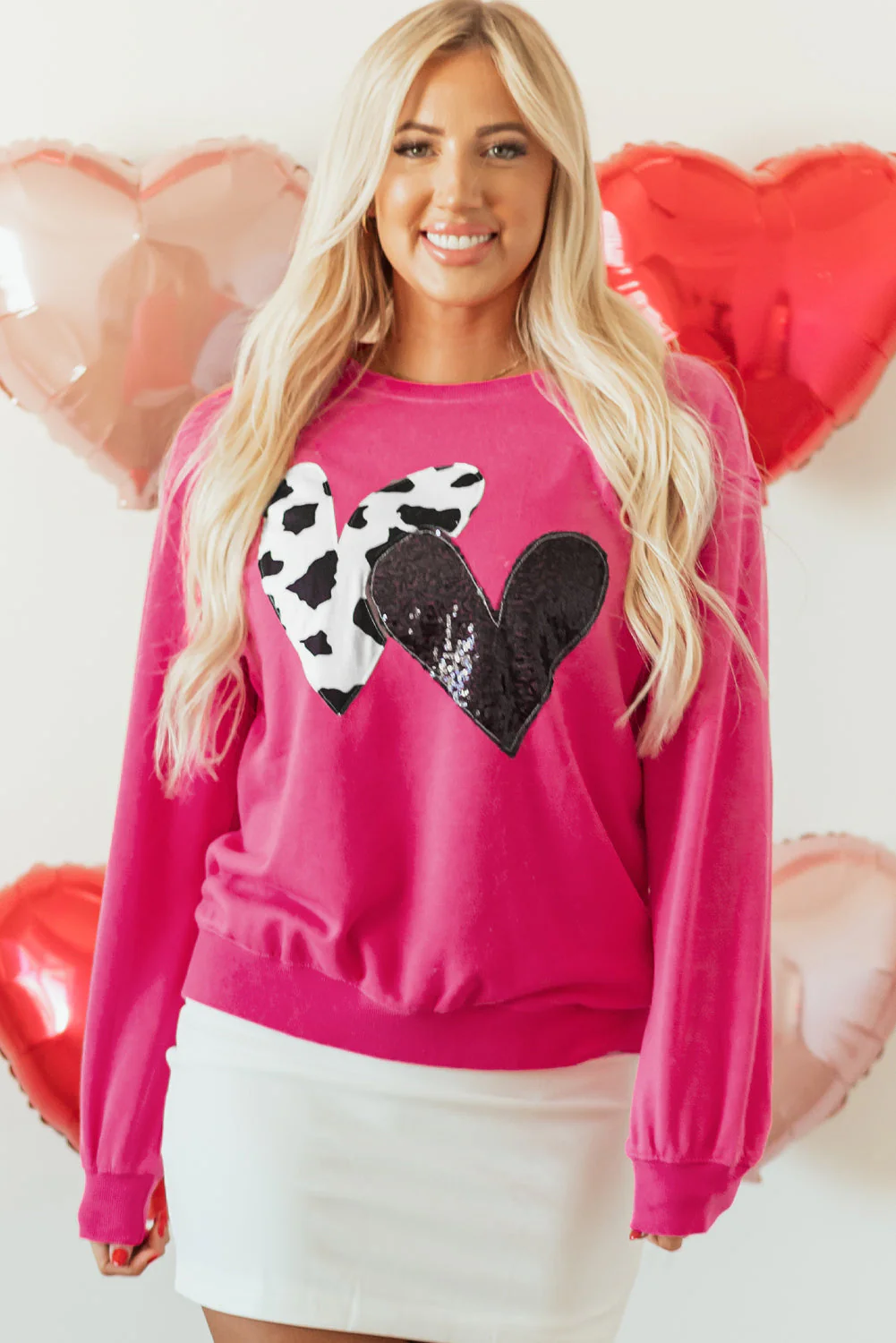 Threaded Pear Whitley Heart Patch Graphic Sweatshirt - Image 4