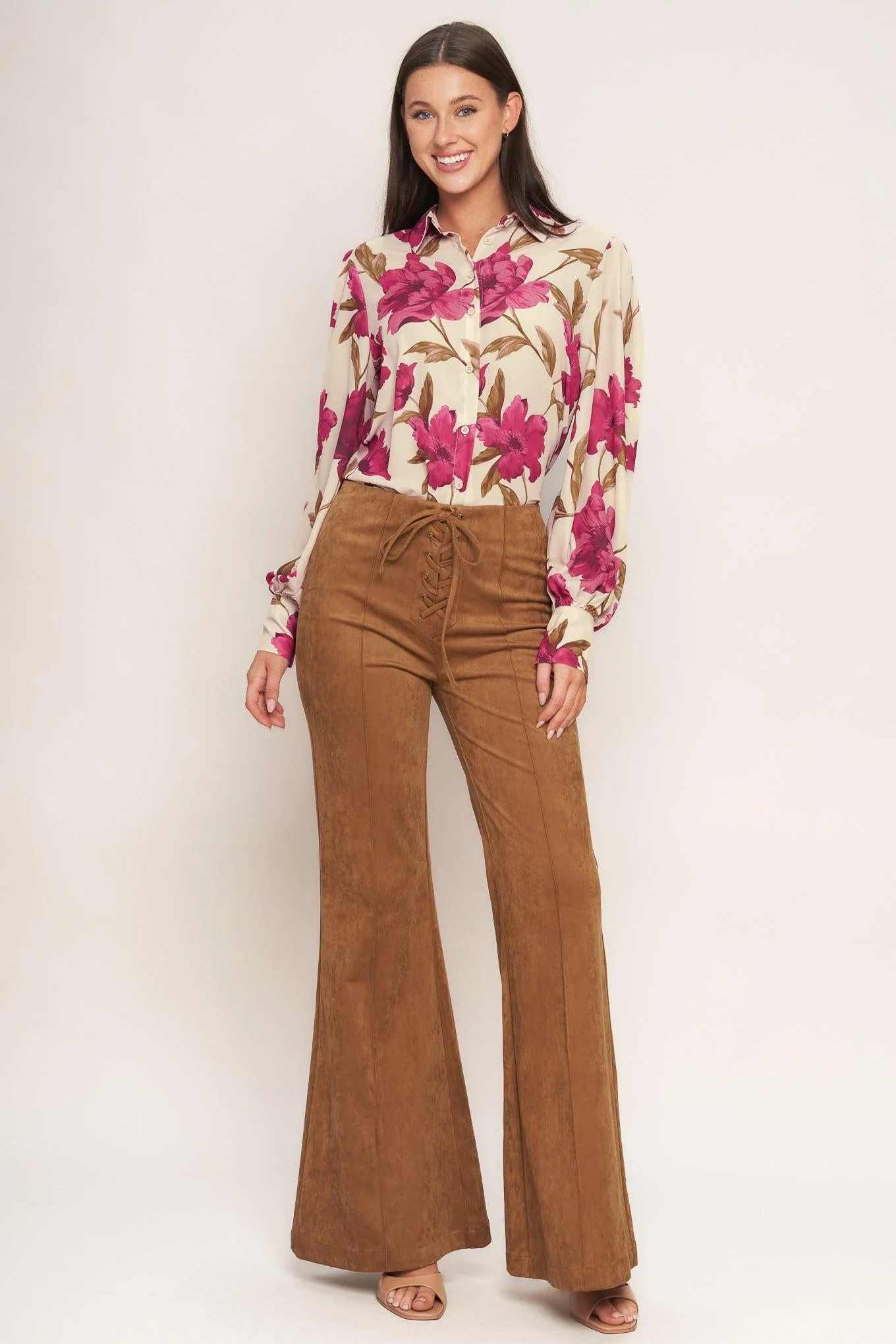 Wild Honey Faux Suede Pants - Image 4