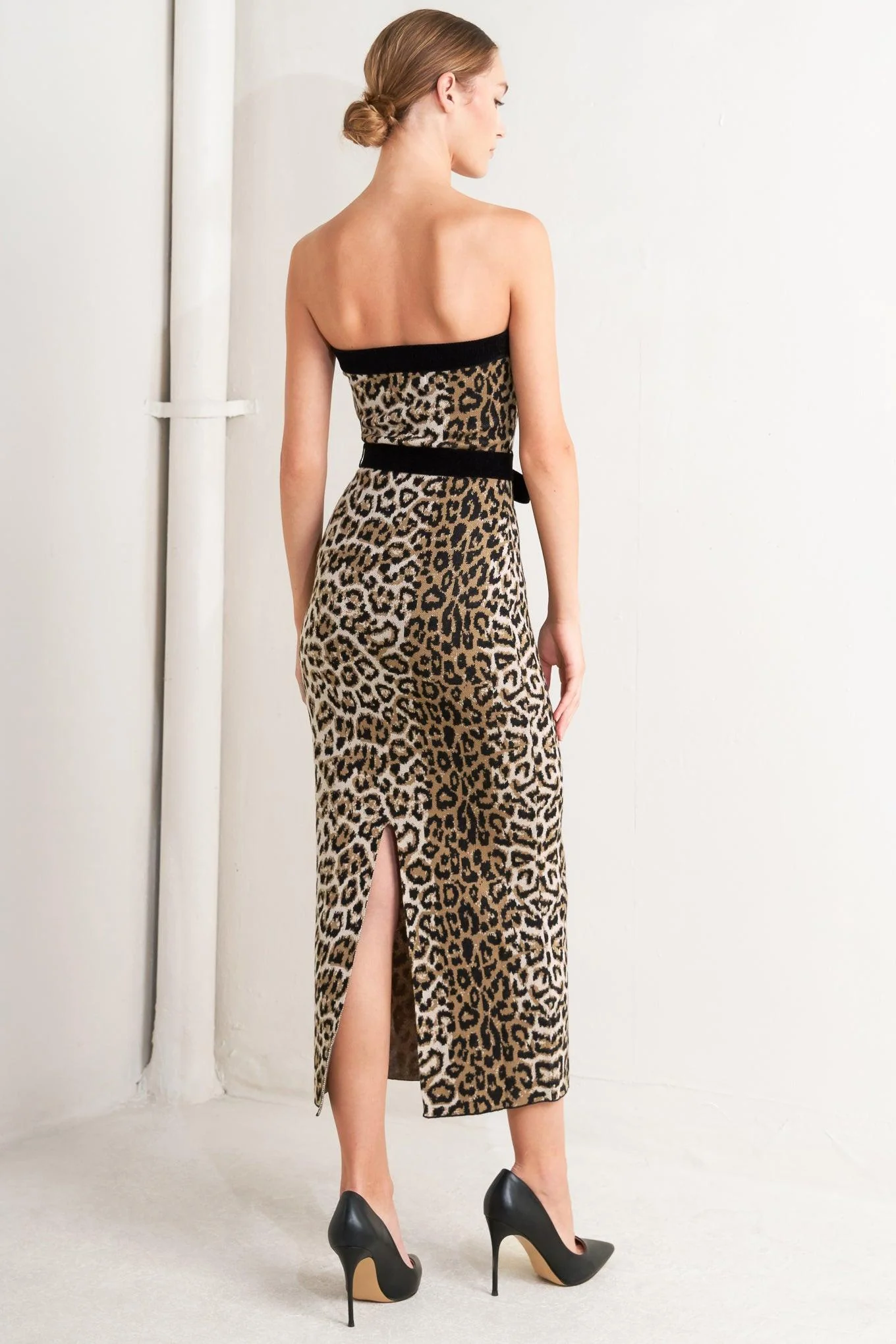 Wild Romance Leopard Knit Midi Dress - Image 4