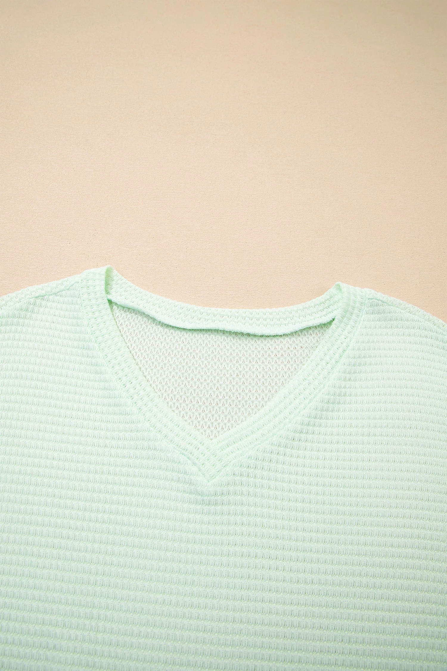 Threaded Pear Willow Short Sleeve Knit Top - Image 9