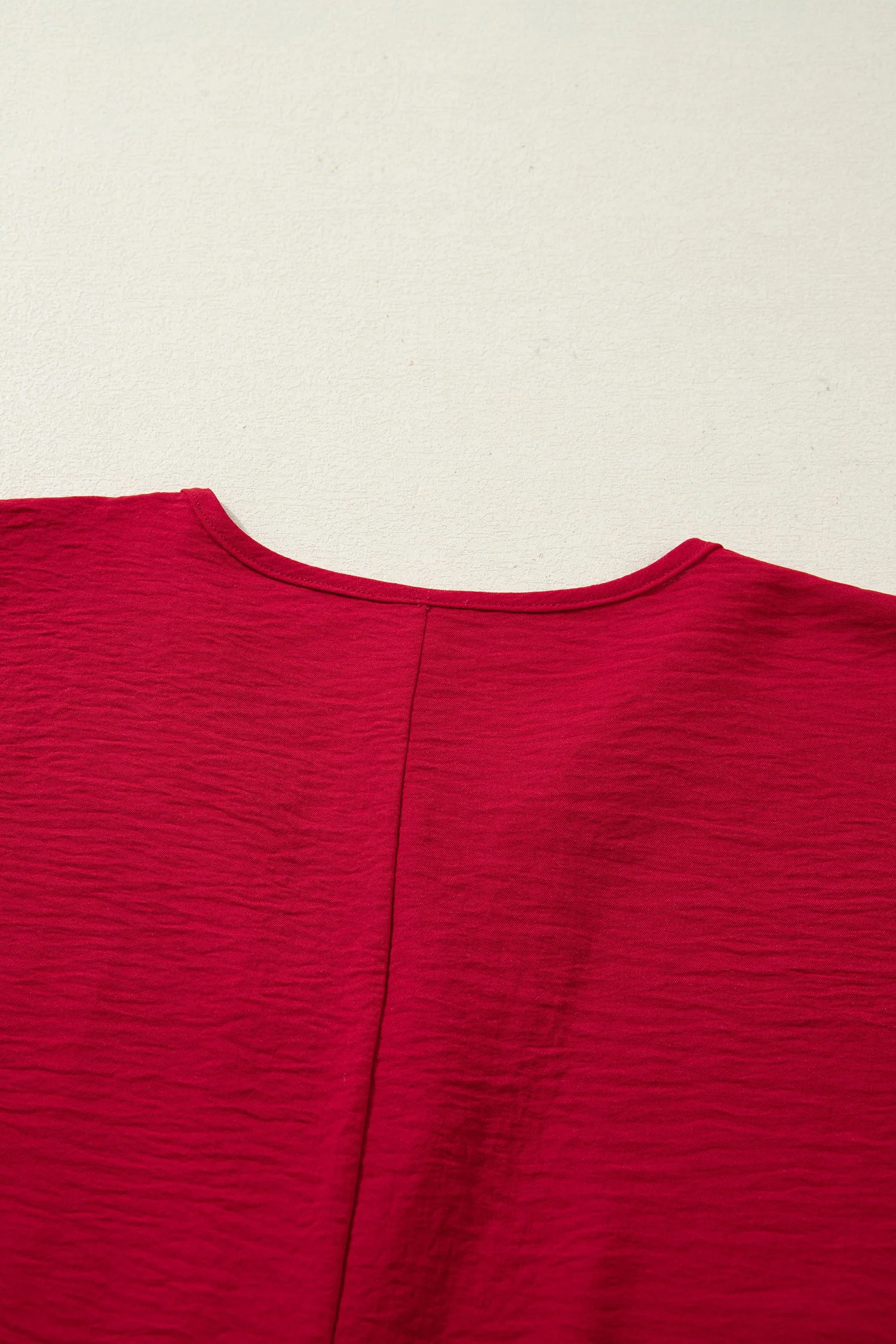 Threaded Pear Willow Trim Half Sleeve Blouse - Image 11