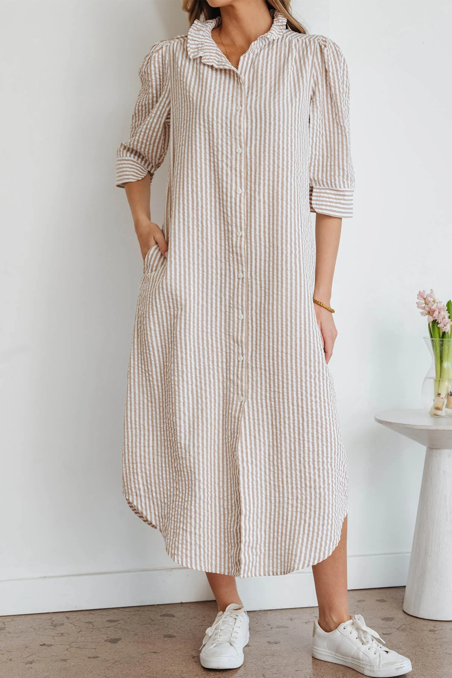 Threaded Pear Winona Collar Half Sleeve Shirt - Image 6