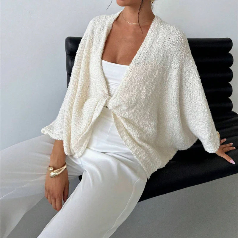 Women’s Criss Cross Knit Sweater - Image 4