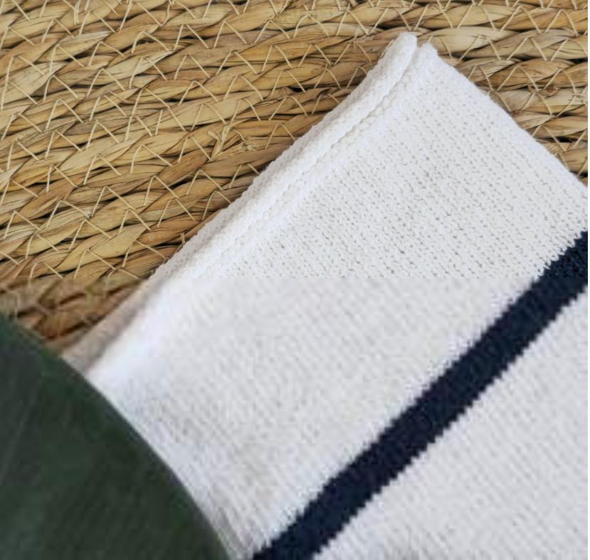 Women’s Knit Button Cardigan with Striped Short Sleeves - Image 5