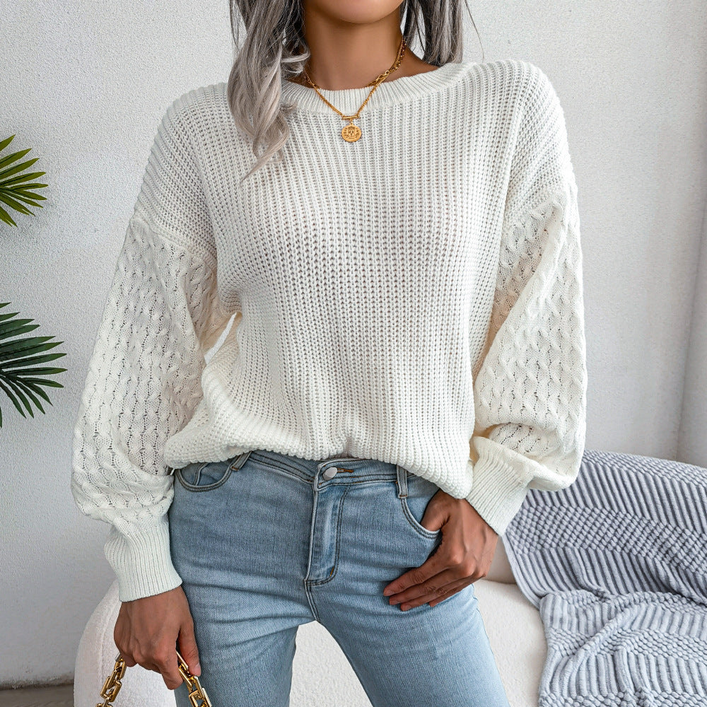 Women’s lantern sleeve knit sweater - Image 4