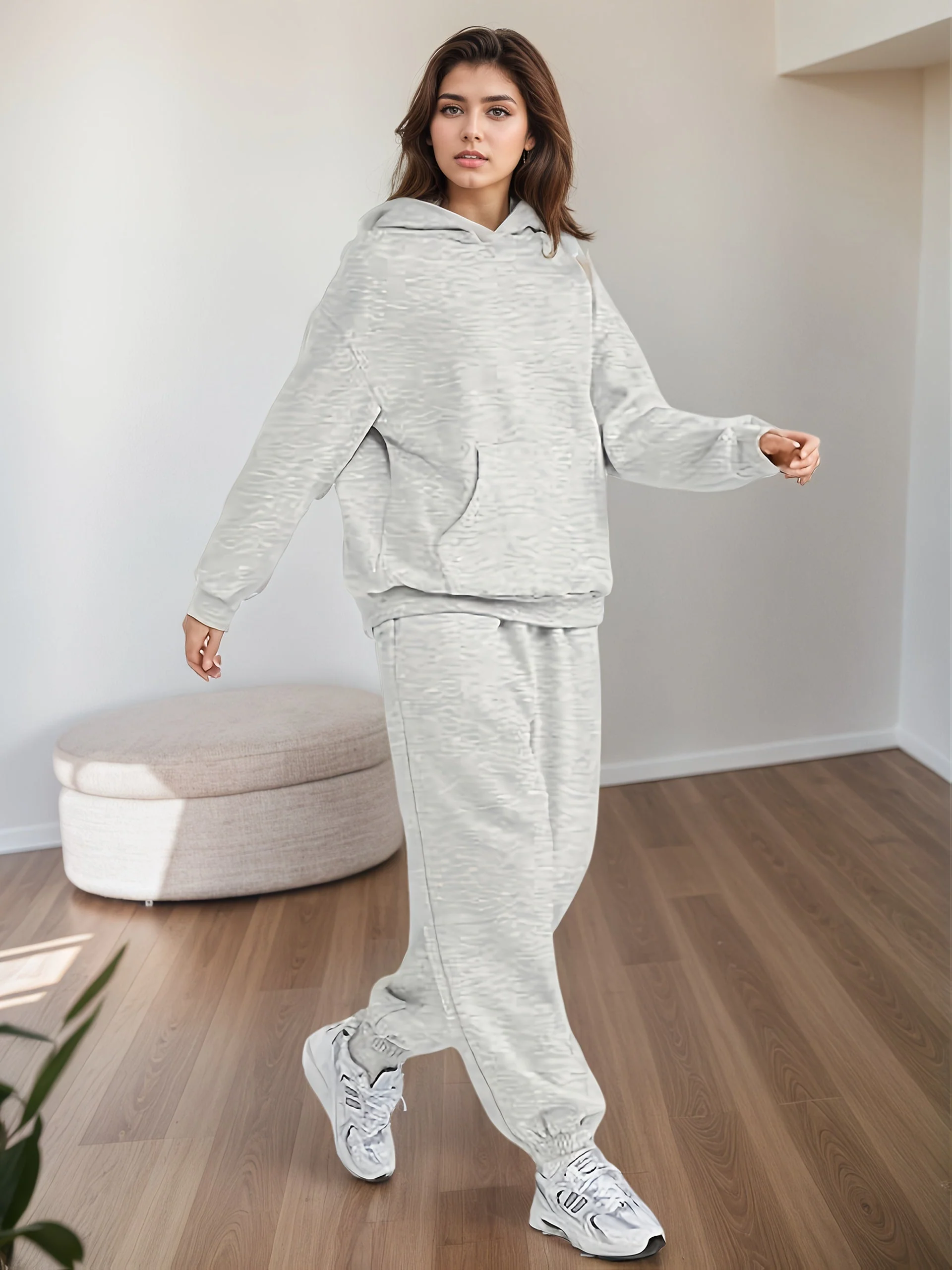 Women’s Plus Size Lounge Set – Oversized Hoodie & Baggy Sweatpants - Image 5