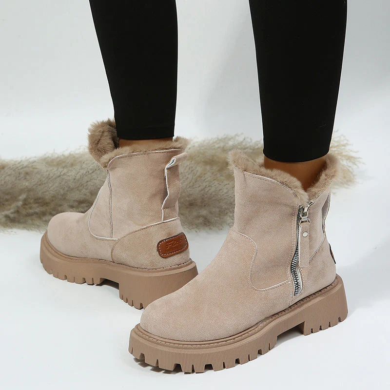 Women’s Plush Snow Boots – Warm Waterproof Winter Boots (Plus Size) - Image 3