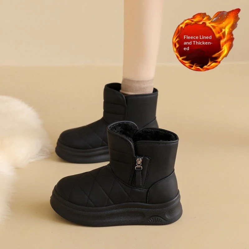 Women’s Warm Fleece-Lined Snow Boots – Casual Winter Anti-Slip Ankle Boots - Image 7