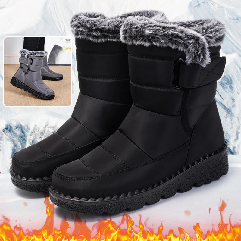 Women’s Waterproof Plush Snow Boots - Image 2