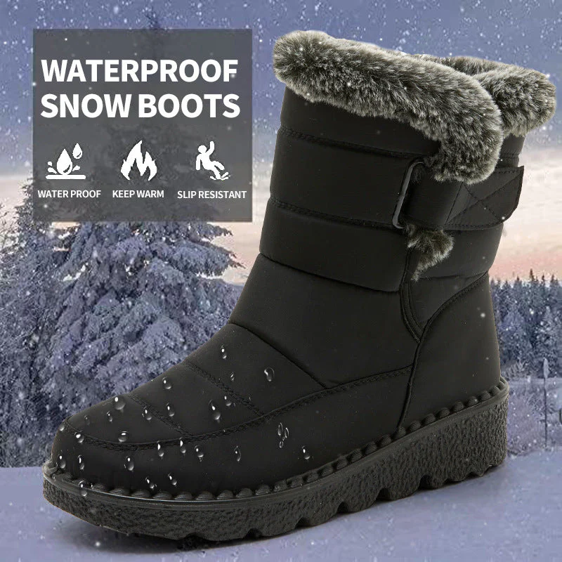 Women’s Waterproof Plush Snow Boots - Image 6