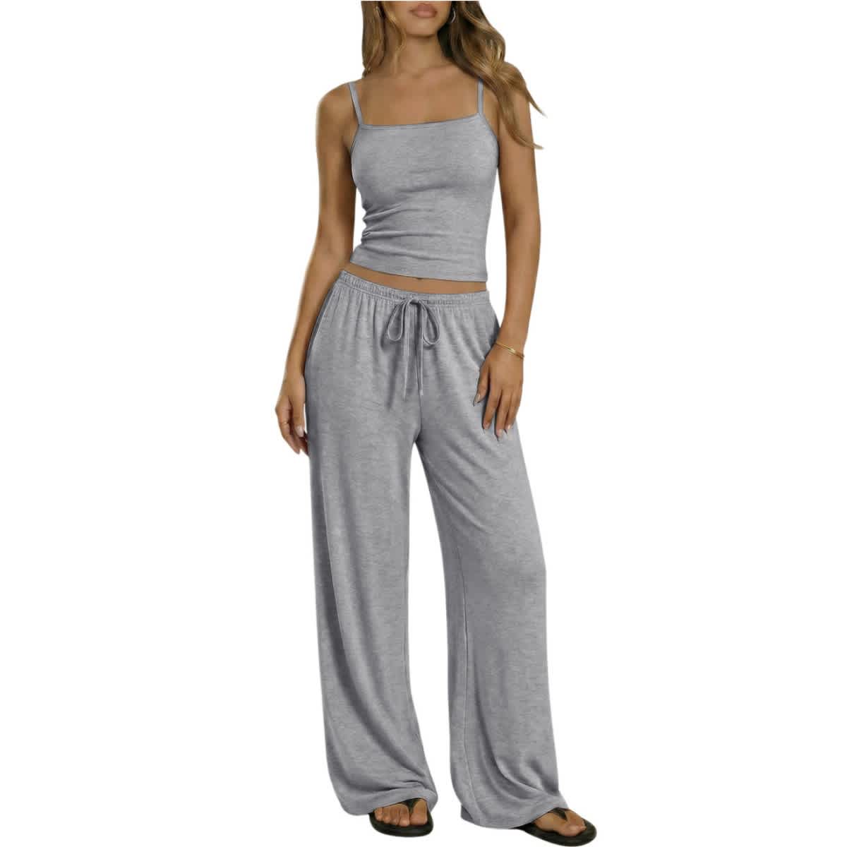 Women's 2 Piece Lounge Set with Drawstring Waist - Image 14