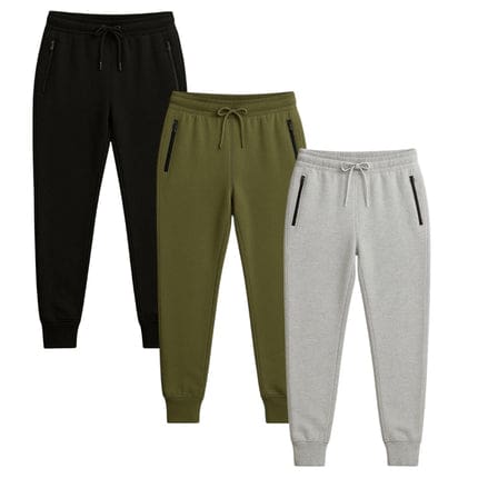 BenBen Womens 3 Pack Zipper Pocket Fleece Jogger - Image 15