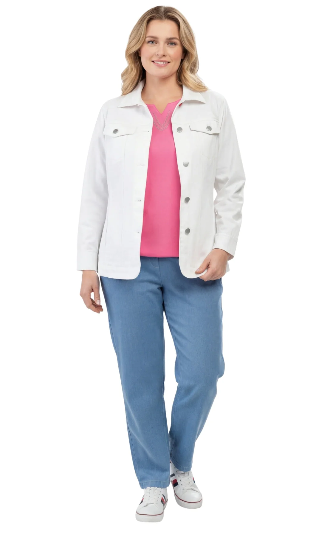 Women's Button Front Brushed Twill Jacket - Image 7