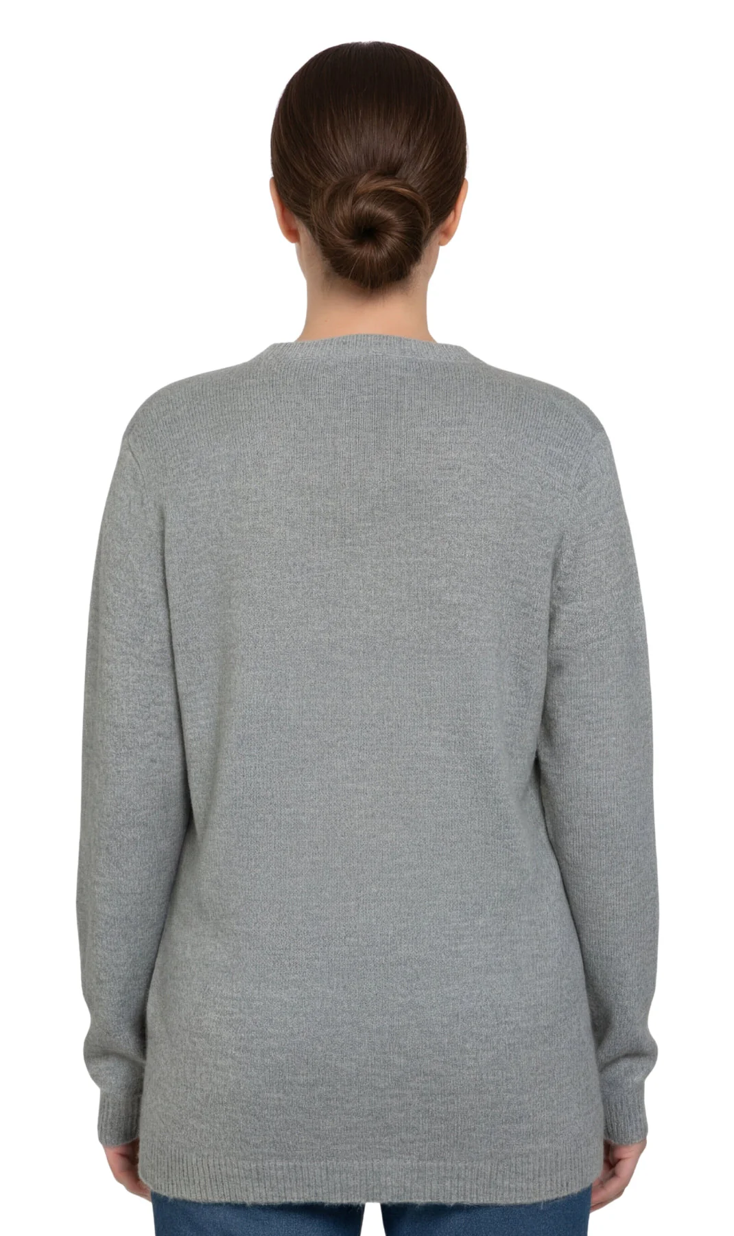 Women's Faux Pearl Cardigan in Cashmere-like Soft Knit - Image 7