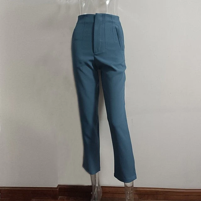 Women's High-Waisted Straight Leg Pants - Image 15