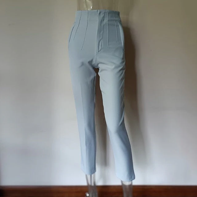 Women's High-Waisted Straight Leg Pants - Image 67