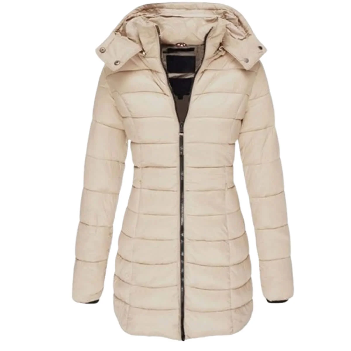Women's Slim-Fit Mid-Length Down Coat - Image 5