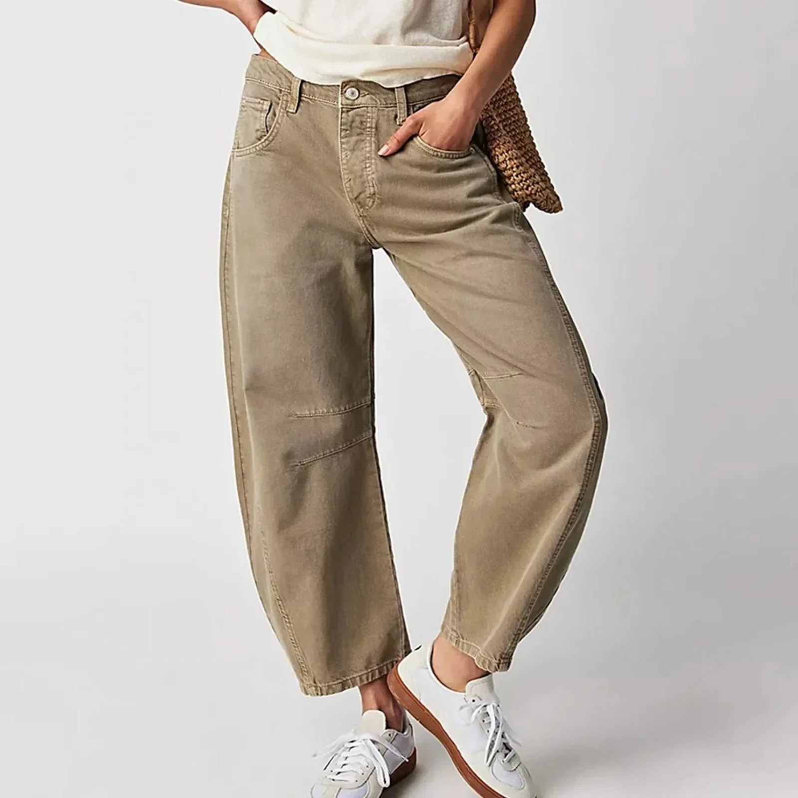 👖 Women's Y2K Baggy Mid-Waist Wide-Leg Jeans – 90s Streetwear Vibe - Image 5