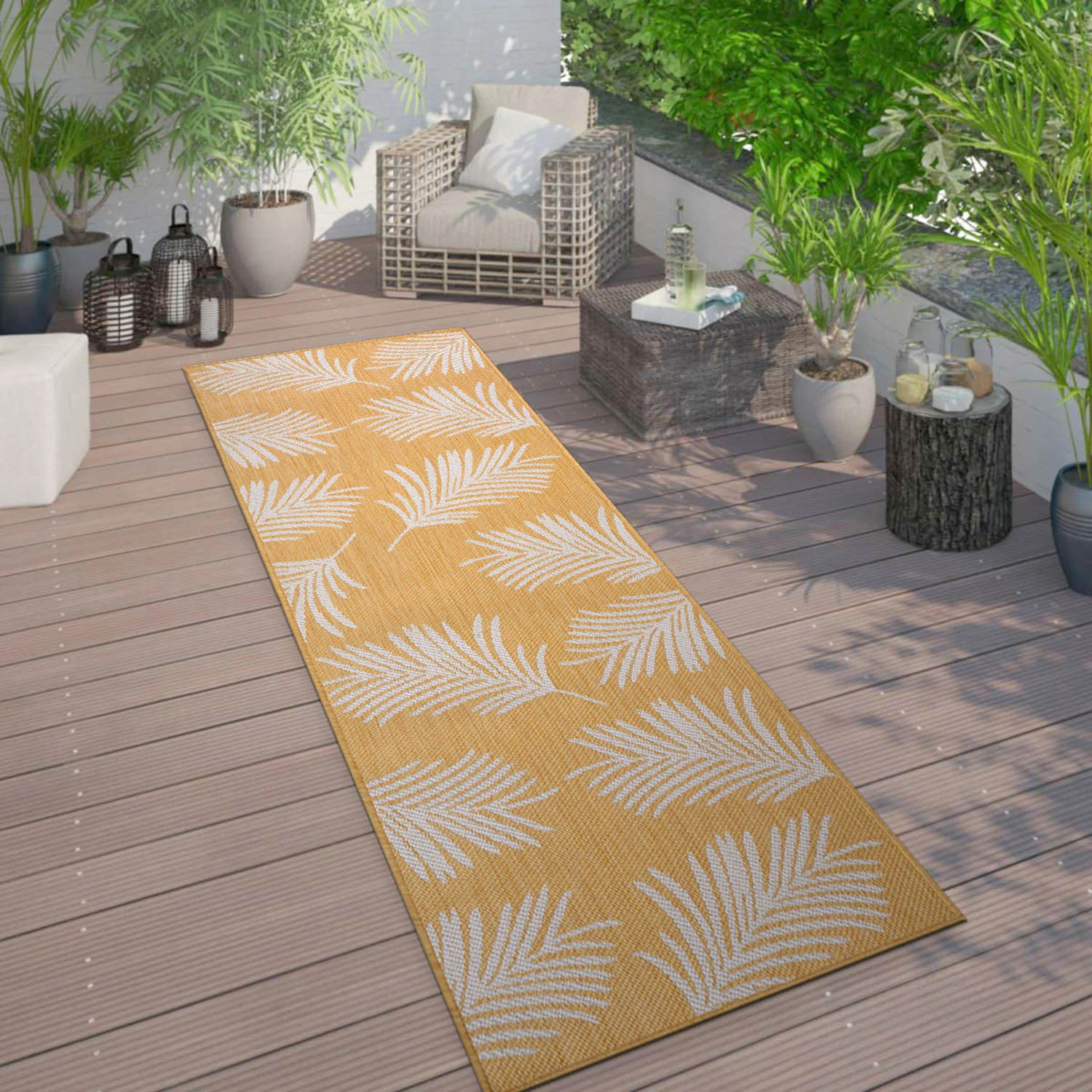 World Rug Gallery Palm Collection 5'x7' - Image 111
