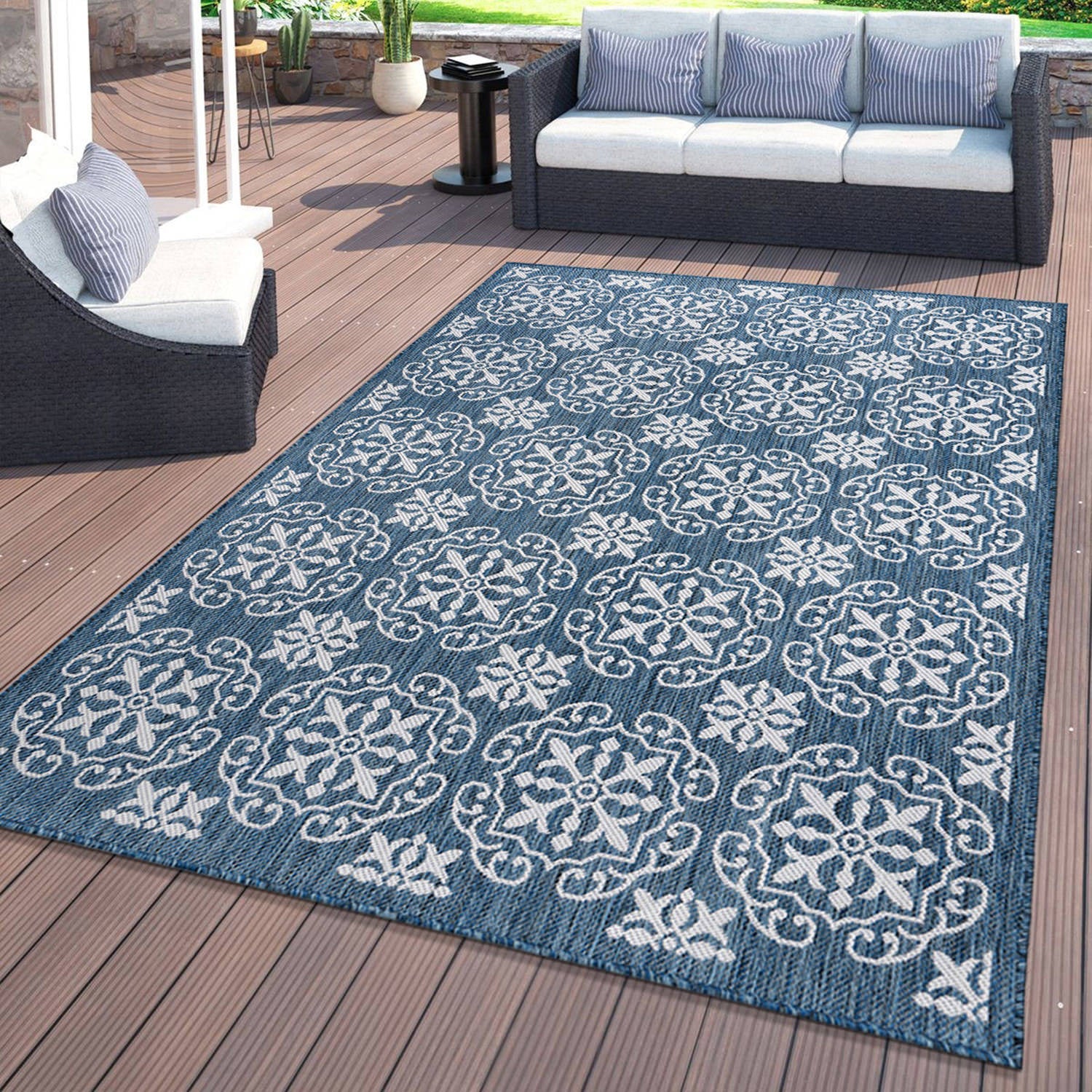 World Rug Gallery Palm Collection 5'x7' - Image 136