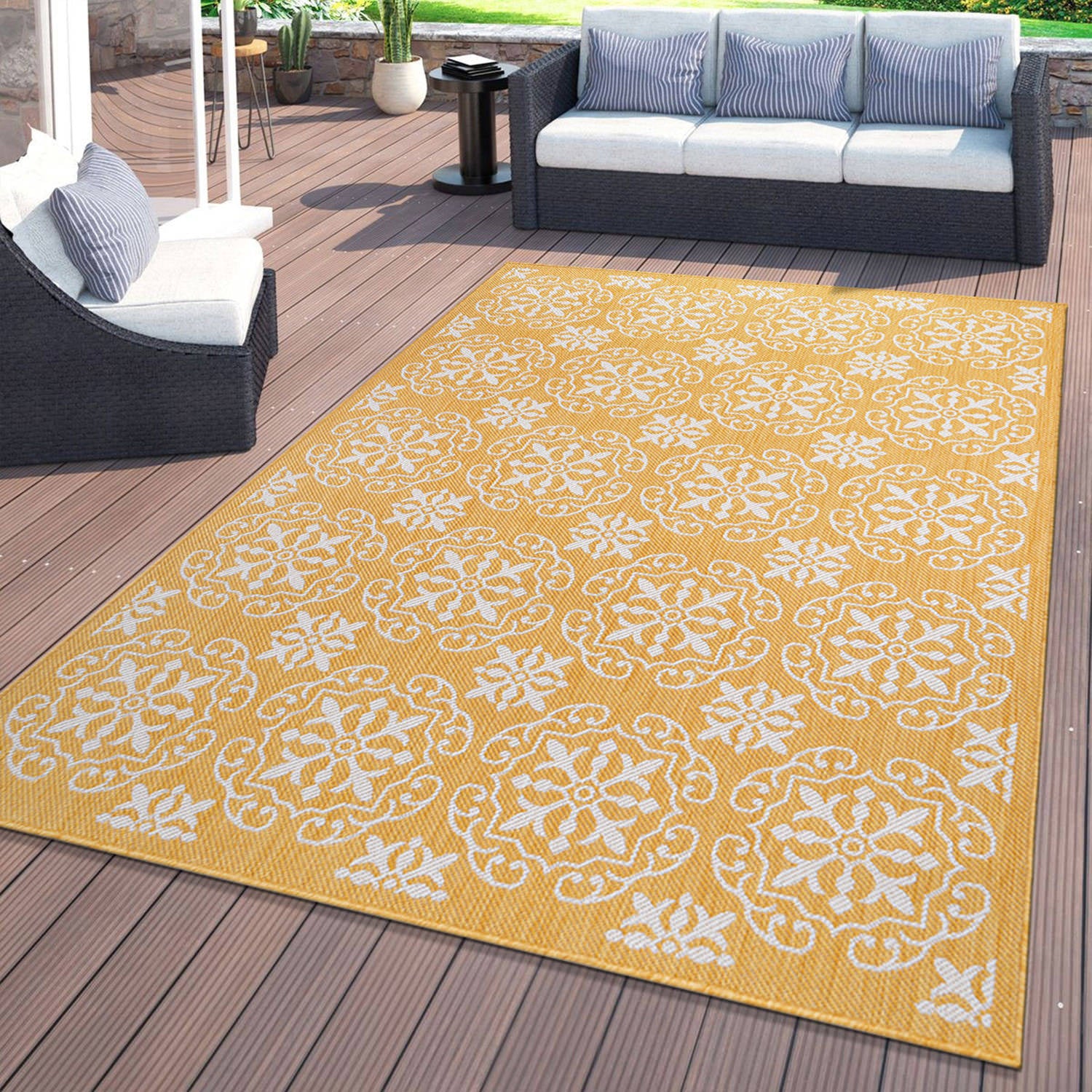 World Rug Gallery Palm Collection 5'x7' - Image 148