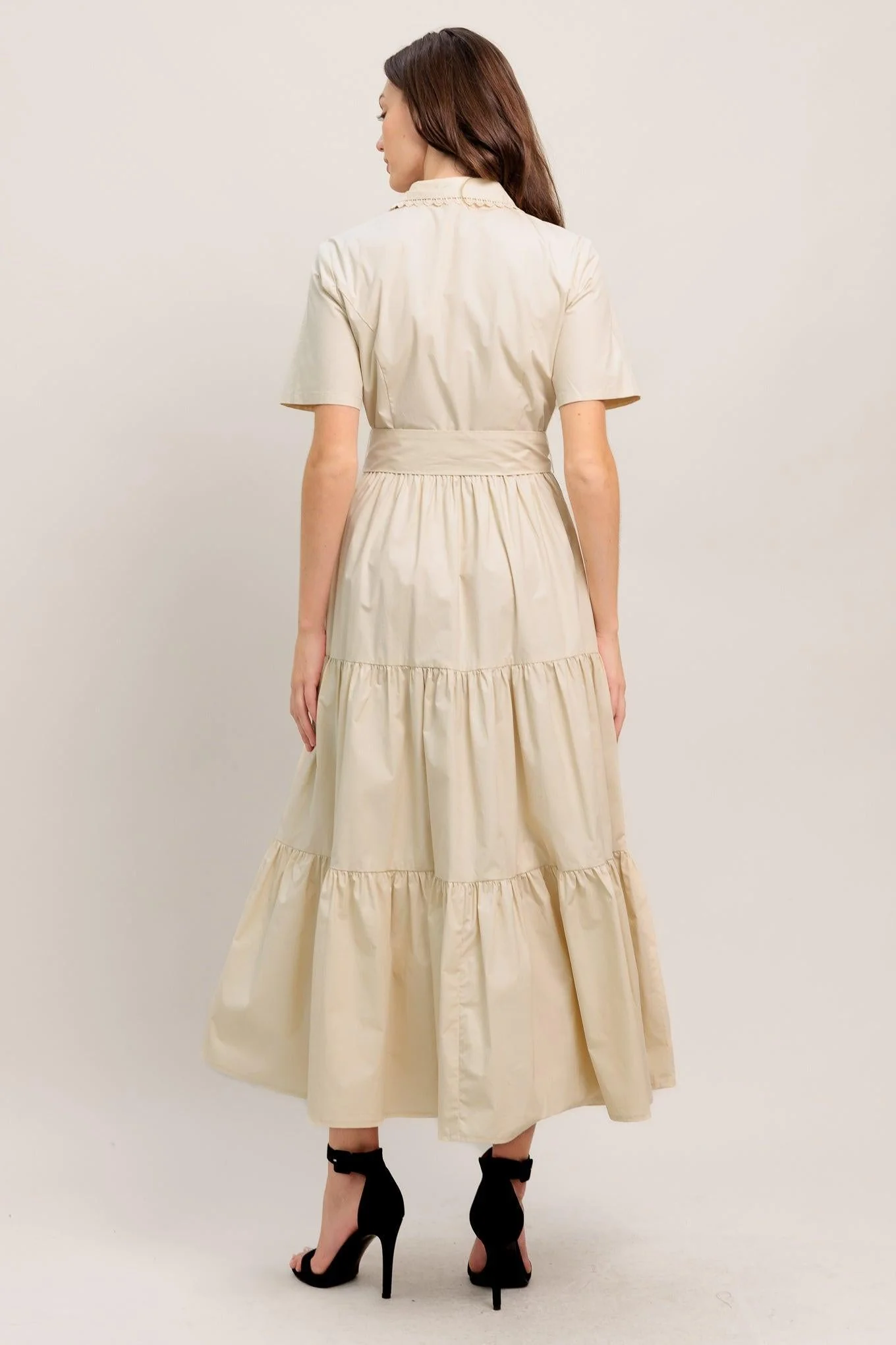 Worth the Wait Woven Midi Dress - Image 2