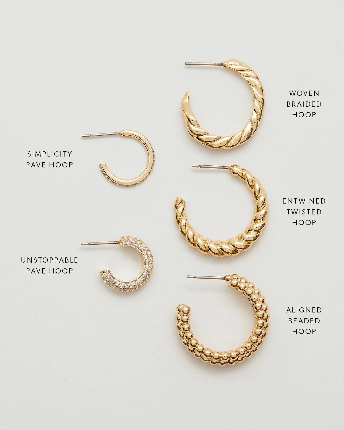 Woven Braided Hoop Earrings - Image 4