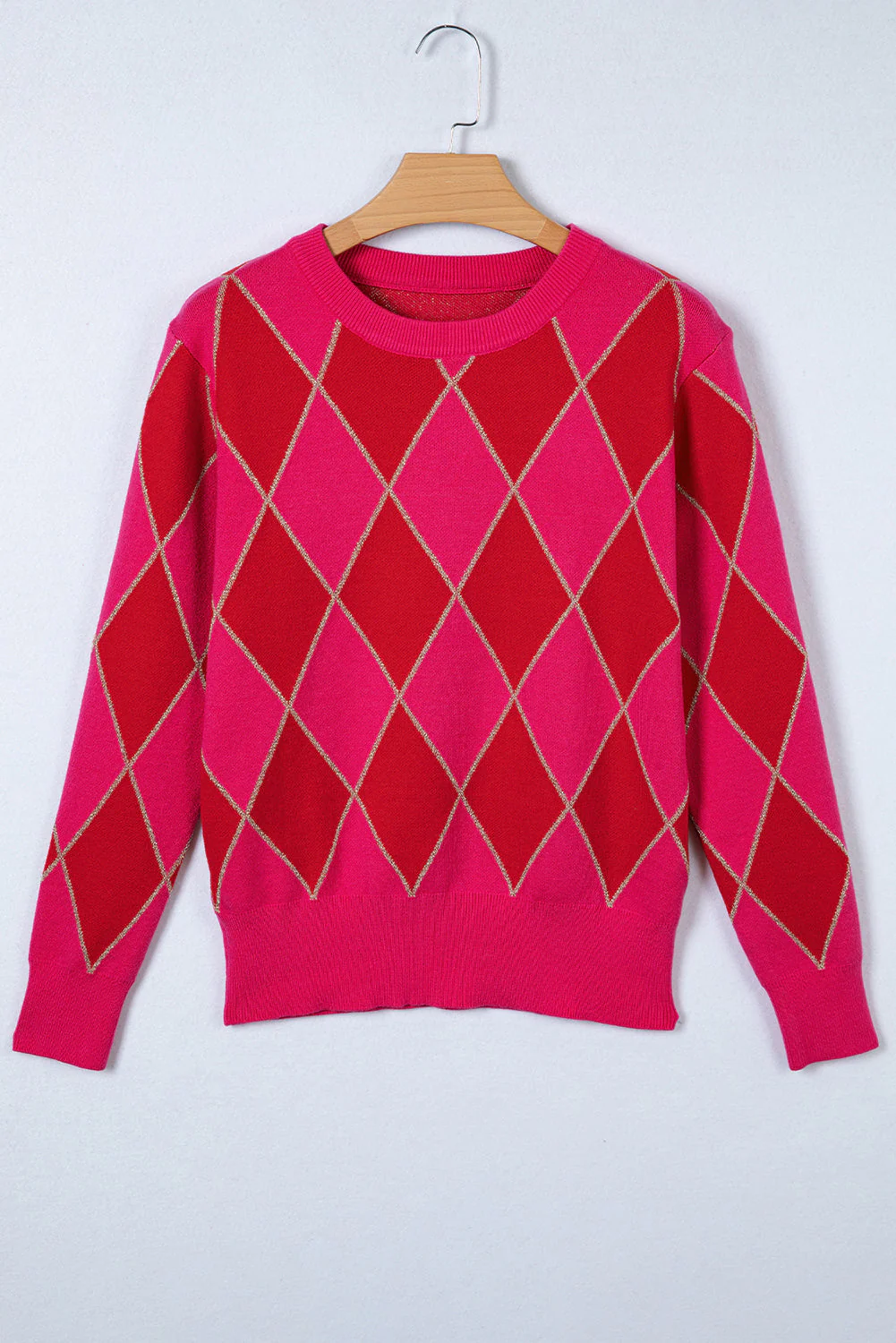 Threaded Pear Wynter Pattern Knit Casual Sweater - Image 8