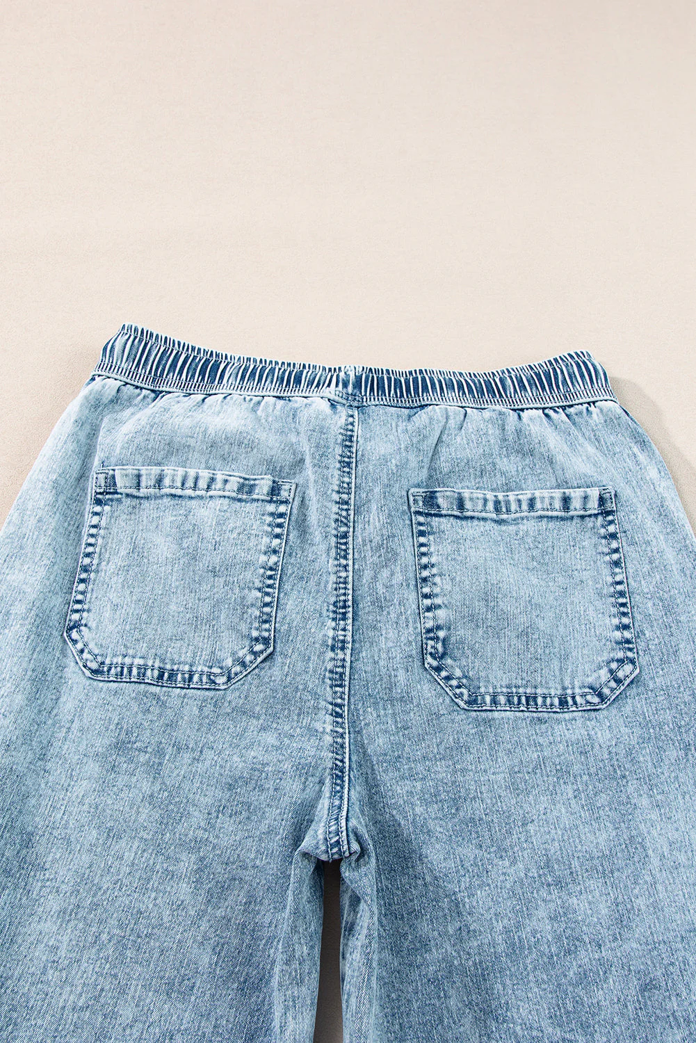 Threaded Pear Yamileth Waistband Loose Straight Pants - Image 7